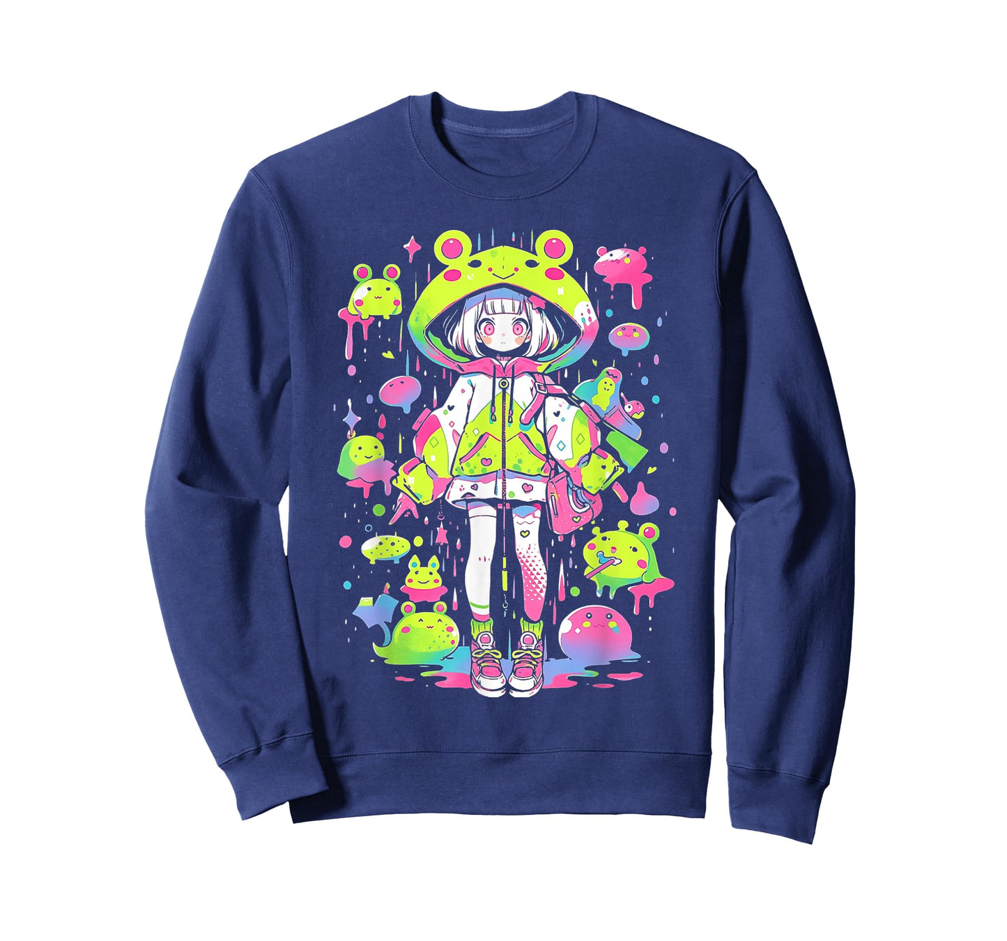 Kawaii Chibi Frog Girl | Decora Kei Anime Manga Harajuku T-Shirt