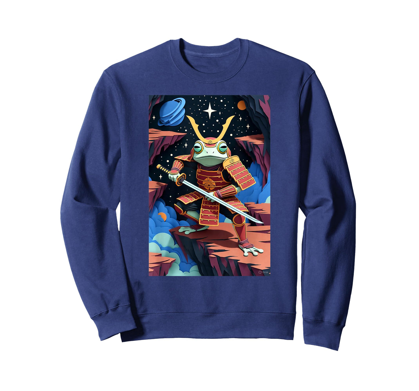 Astral Samurai Frog Warrior T-Shirt