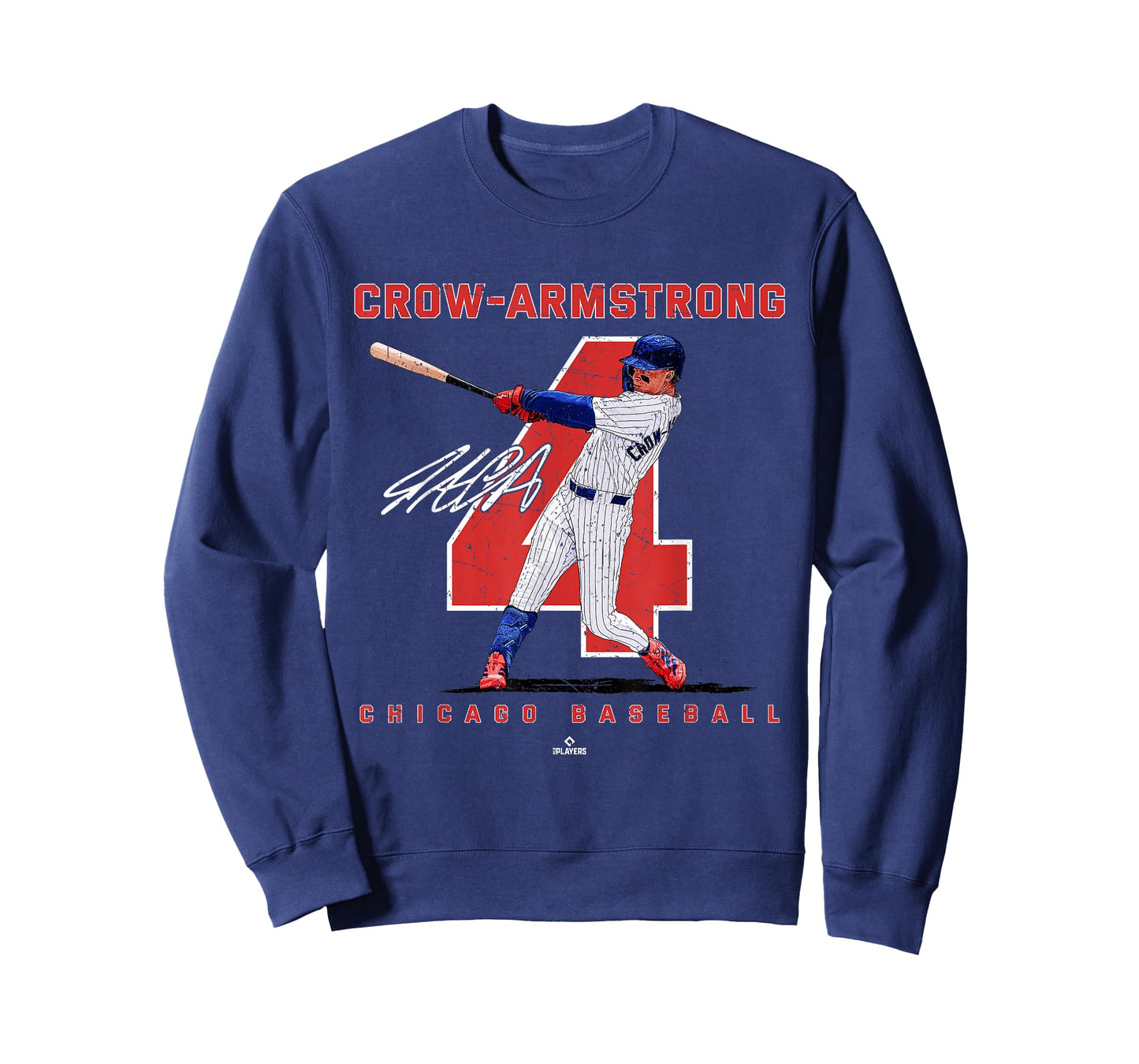 Number and Portrait Pete Crow Armstrong Chicago Baseba MLBPA T-Shirt