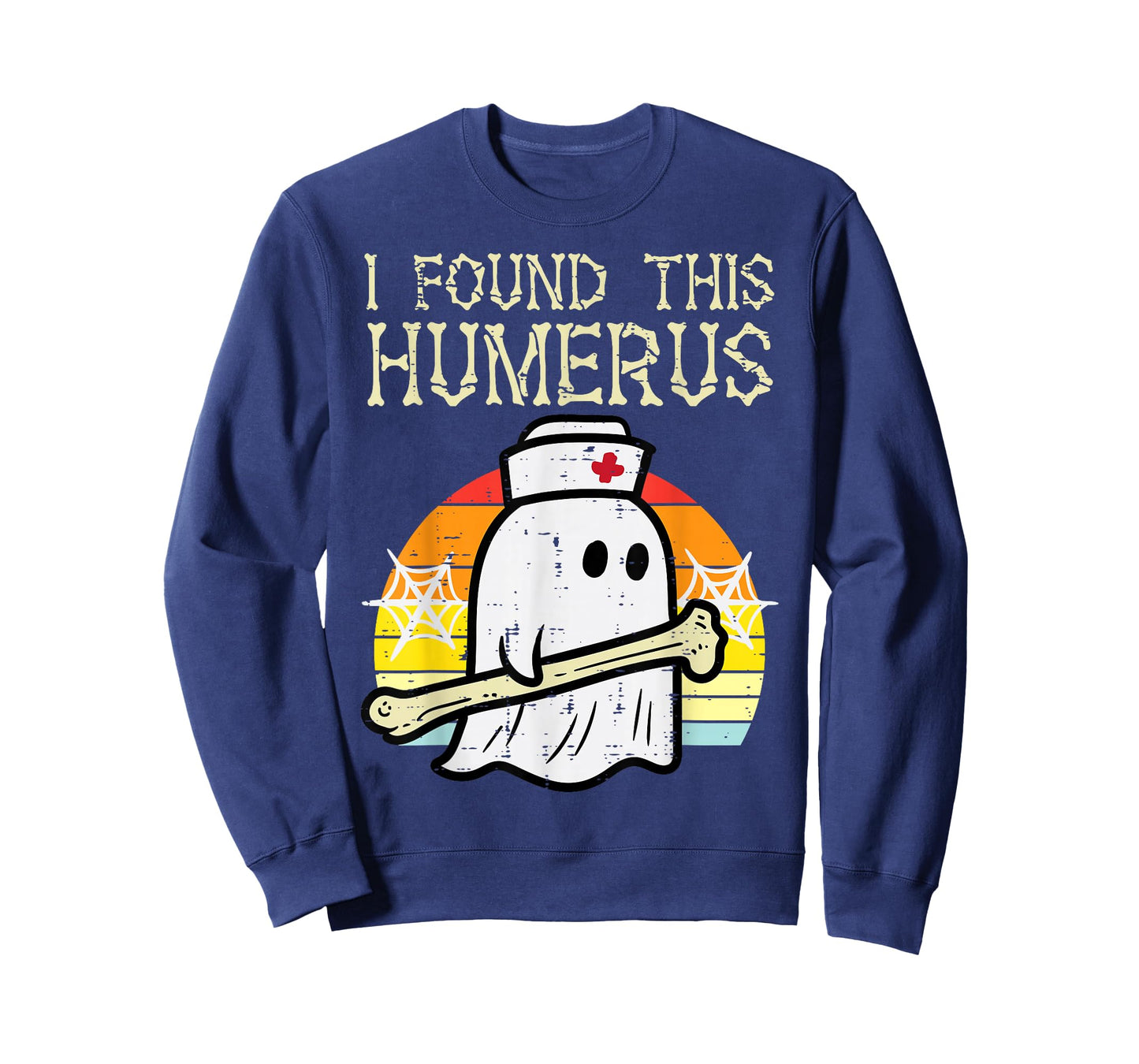 Halloween Nurse Found This Humerus Scrub Top Costume Women T-Shirt
