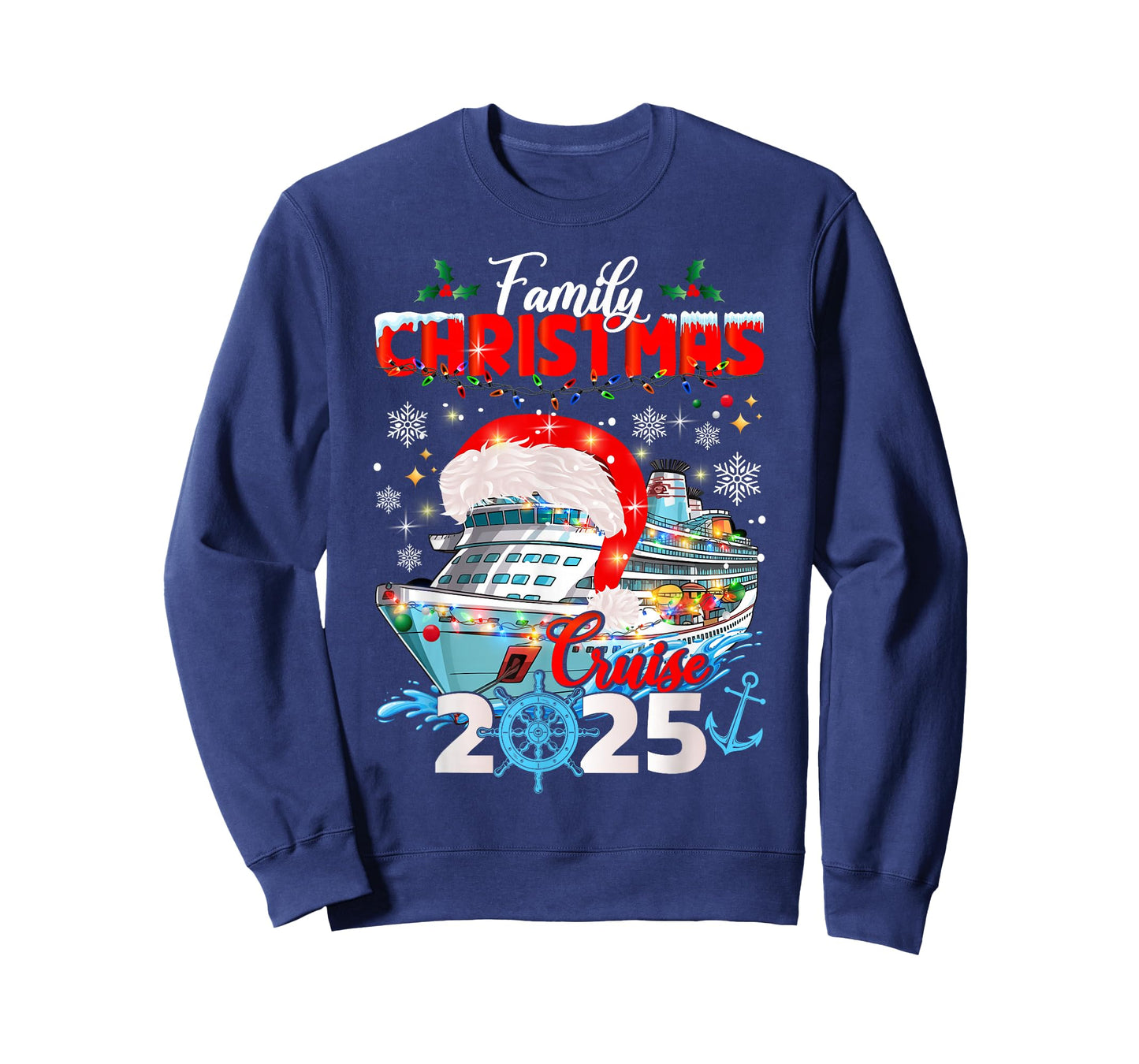 Family Christmas Cruise 2025 Winter Cruising Matching T-Shirt