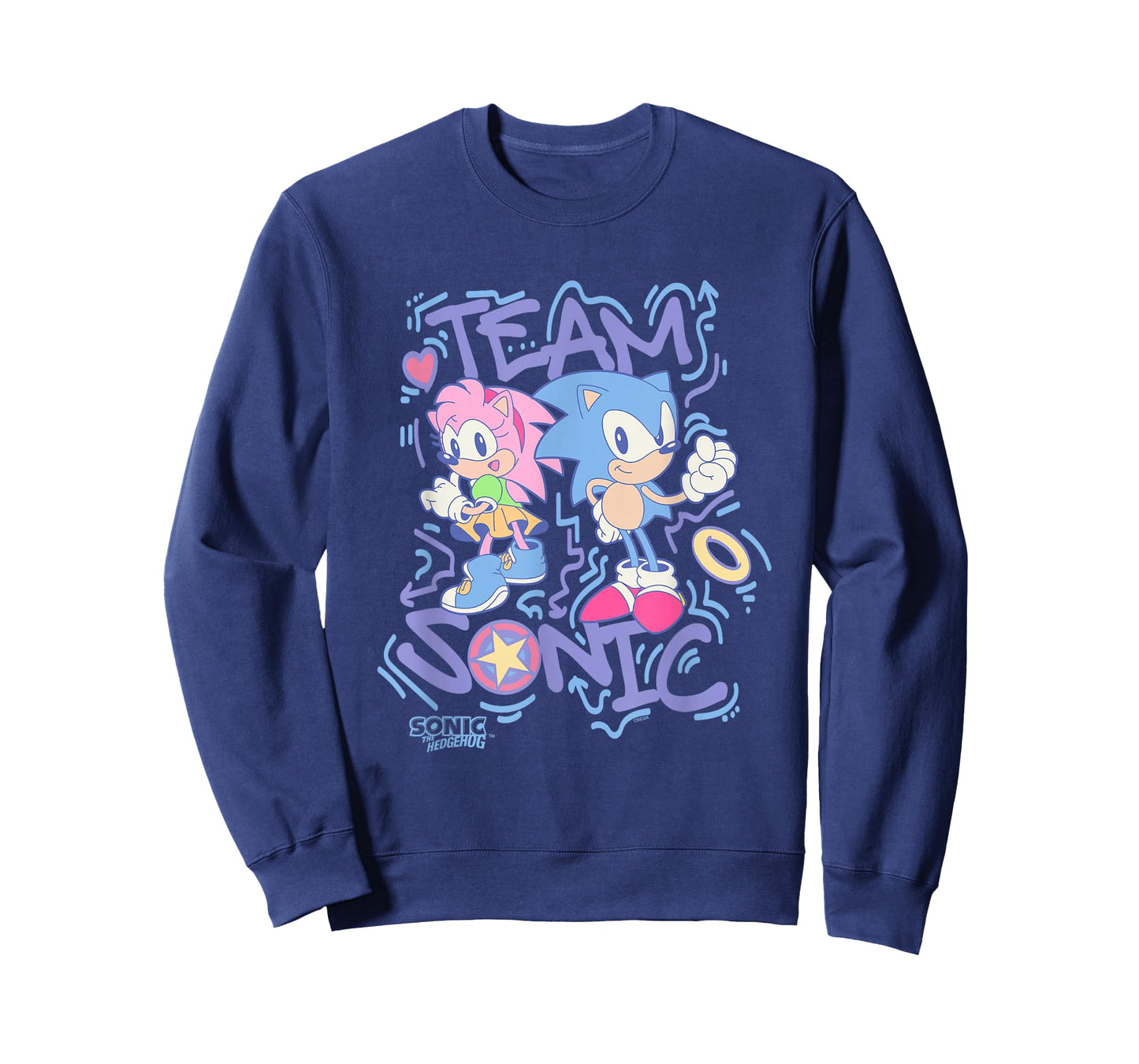 Sonic The Hedgehog Team Sonic Amy Rose Vintage T-Shirt