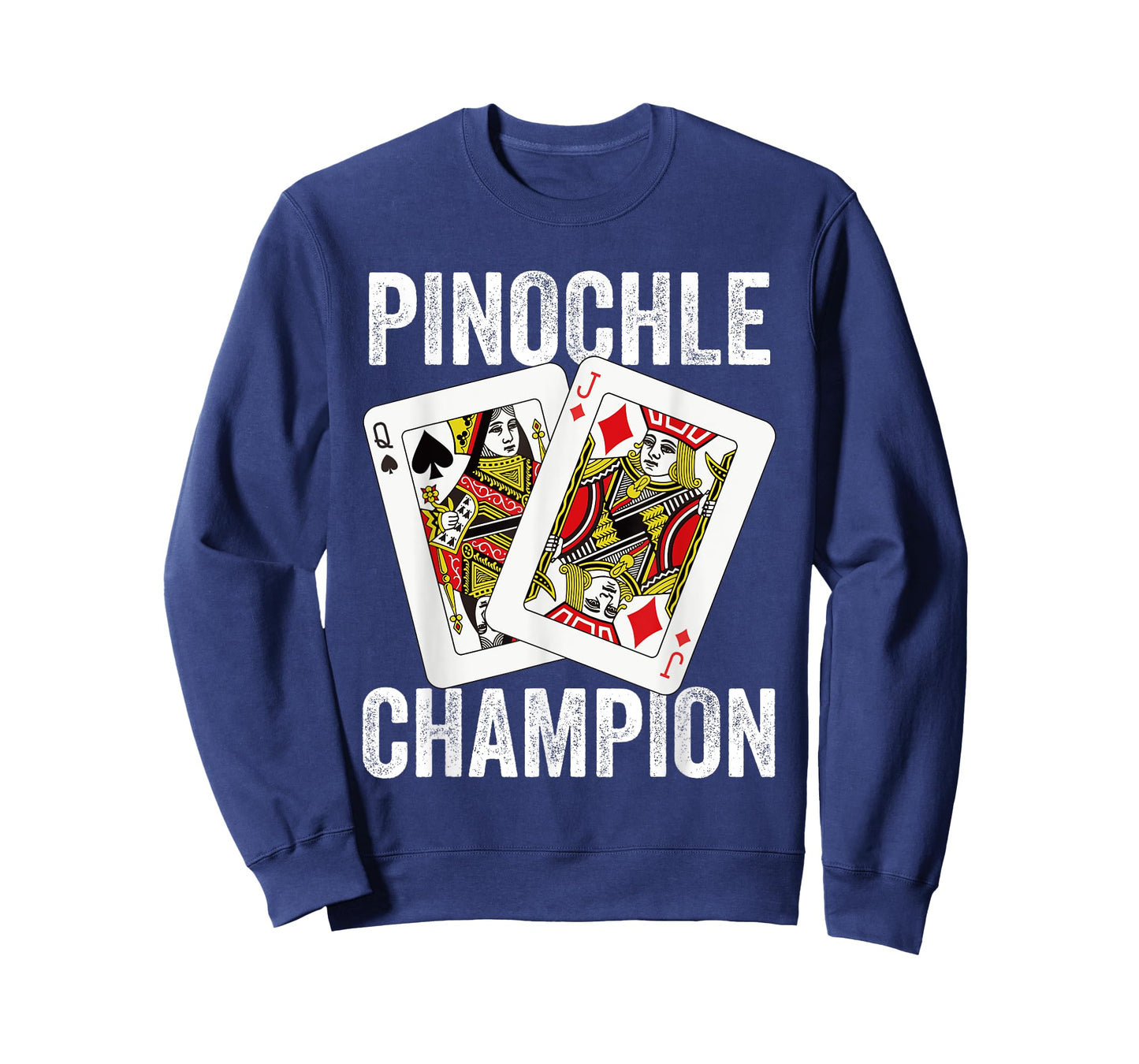 Retro Pinochle Champion Card Game Player Matching Novelty T-Shirt