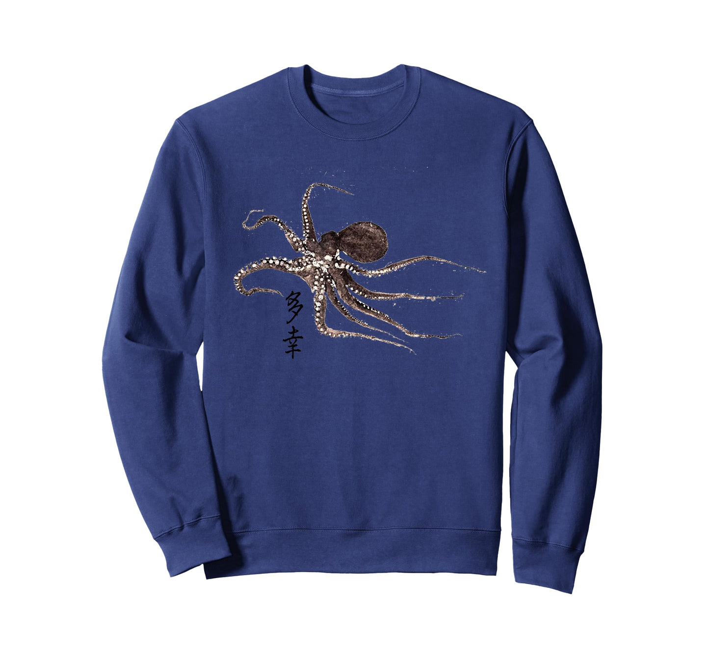 Octopus Japanese Calligraphy Japan Gyotaku Traditional Art T-Shirt