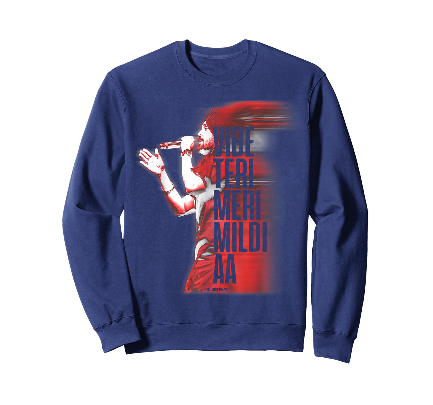 DJ DEEP NYC Vibe Teri Meri Mildi Aa | Desi Apparel | DILJIT T-Shirt, Small, Black