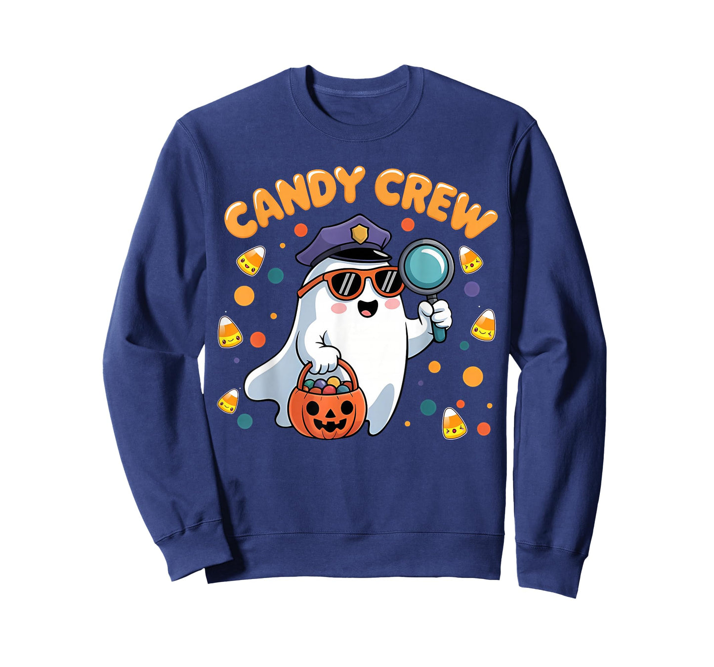 Candy Crew Boo Ghost Halloween Costume Women Girls Kids T-Shirt
