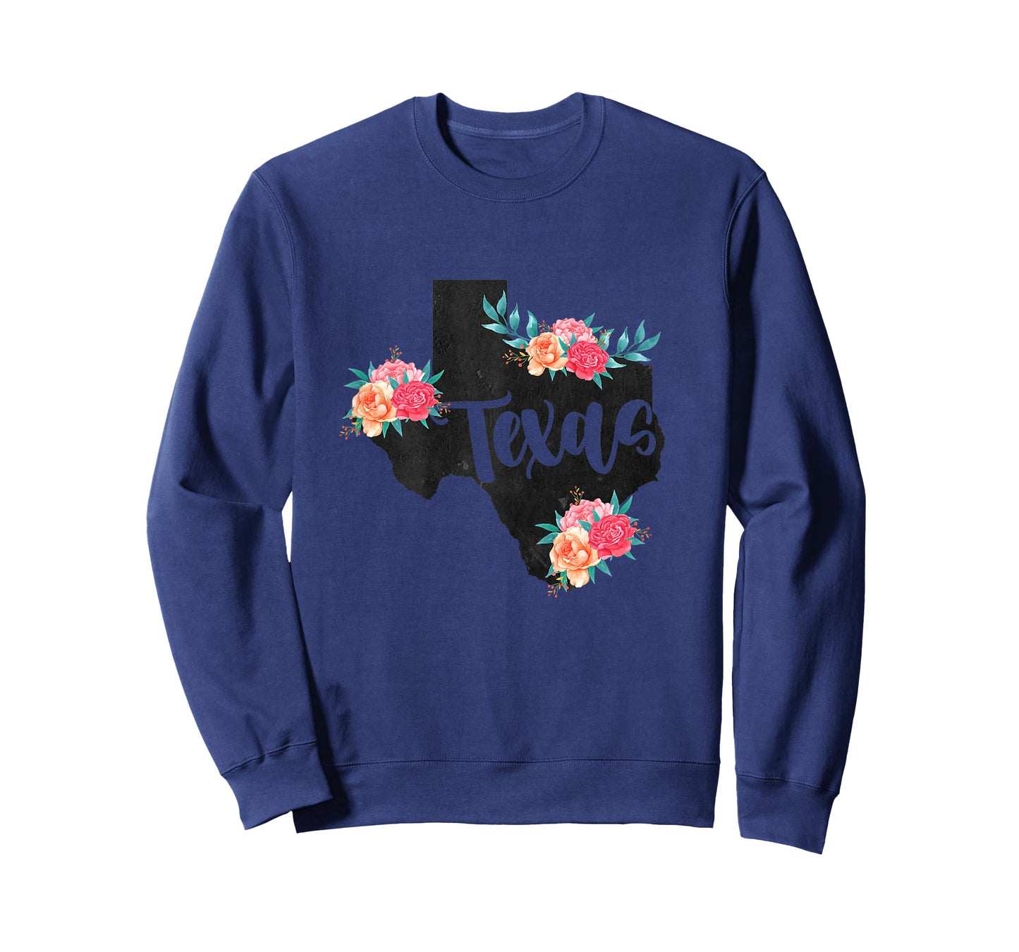 Vintage Texas Home State Map Pride Flowers Retro Rodeo T-Shirt