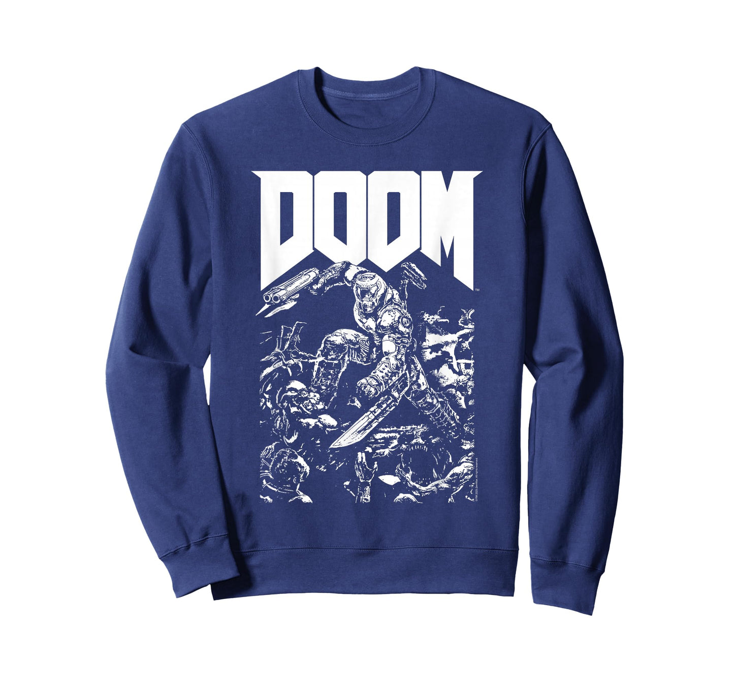 Doom Baron Pixelated Character with Logo Video Game T-Shirt