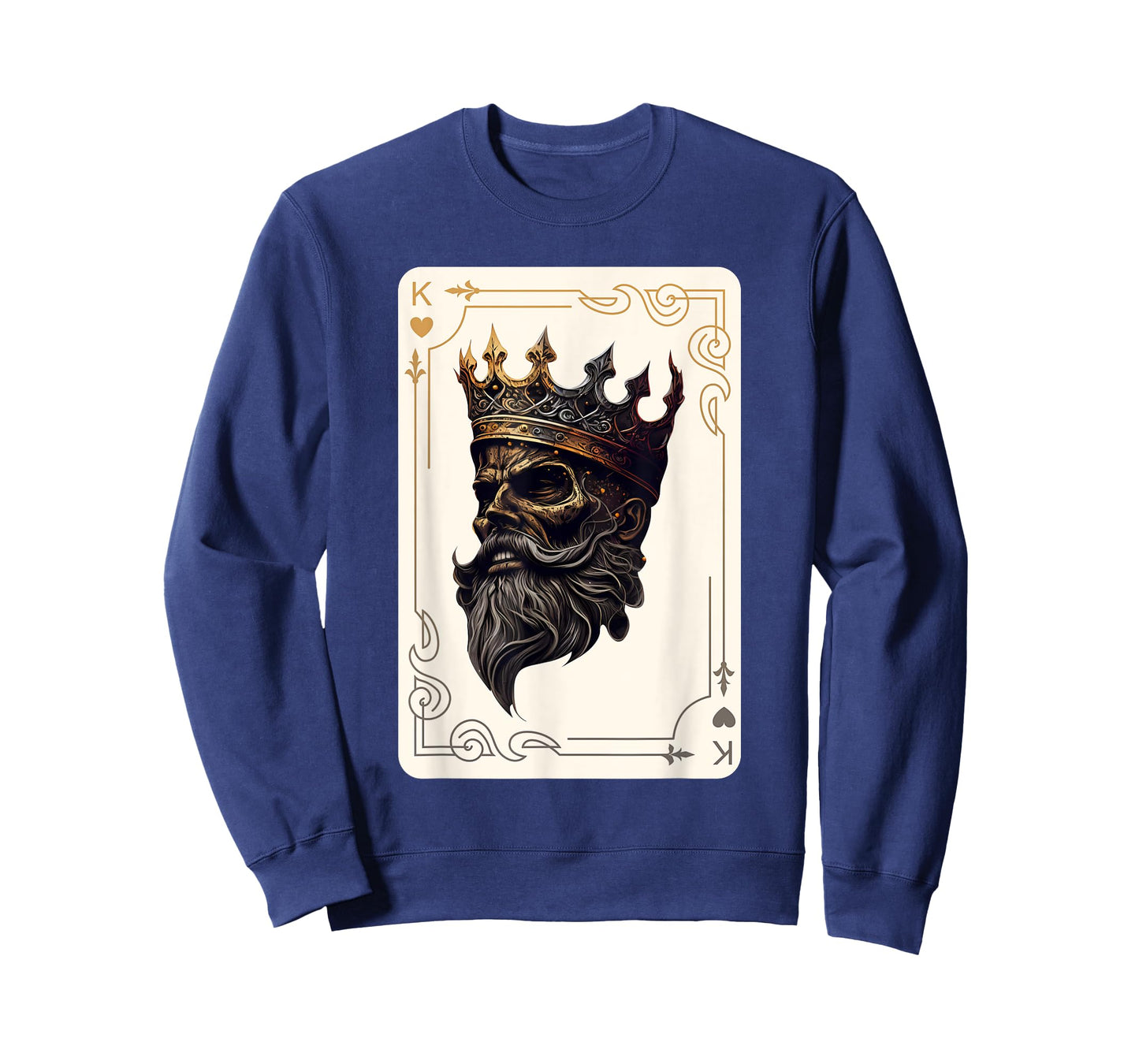 King of Hearts Creepy Card Game Poker Gothic Halloween T-Shirt