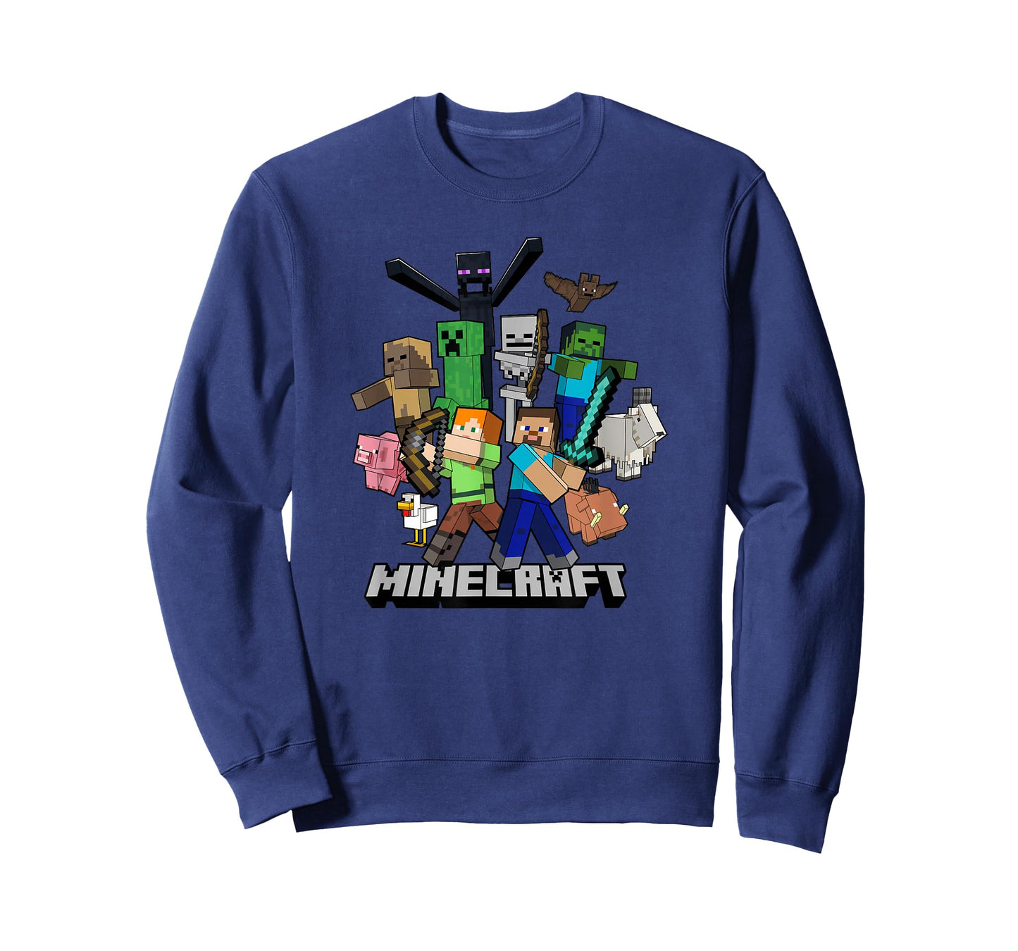 Minecraft Heroes & Enemies Group Shot T-Shirt