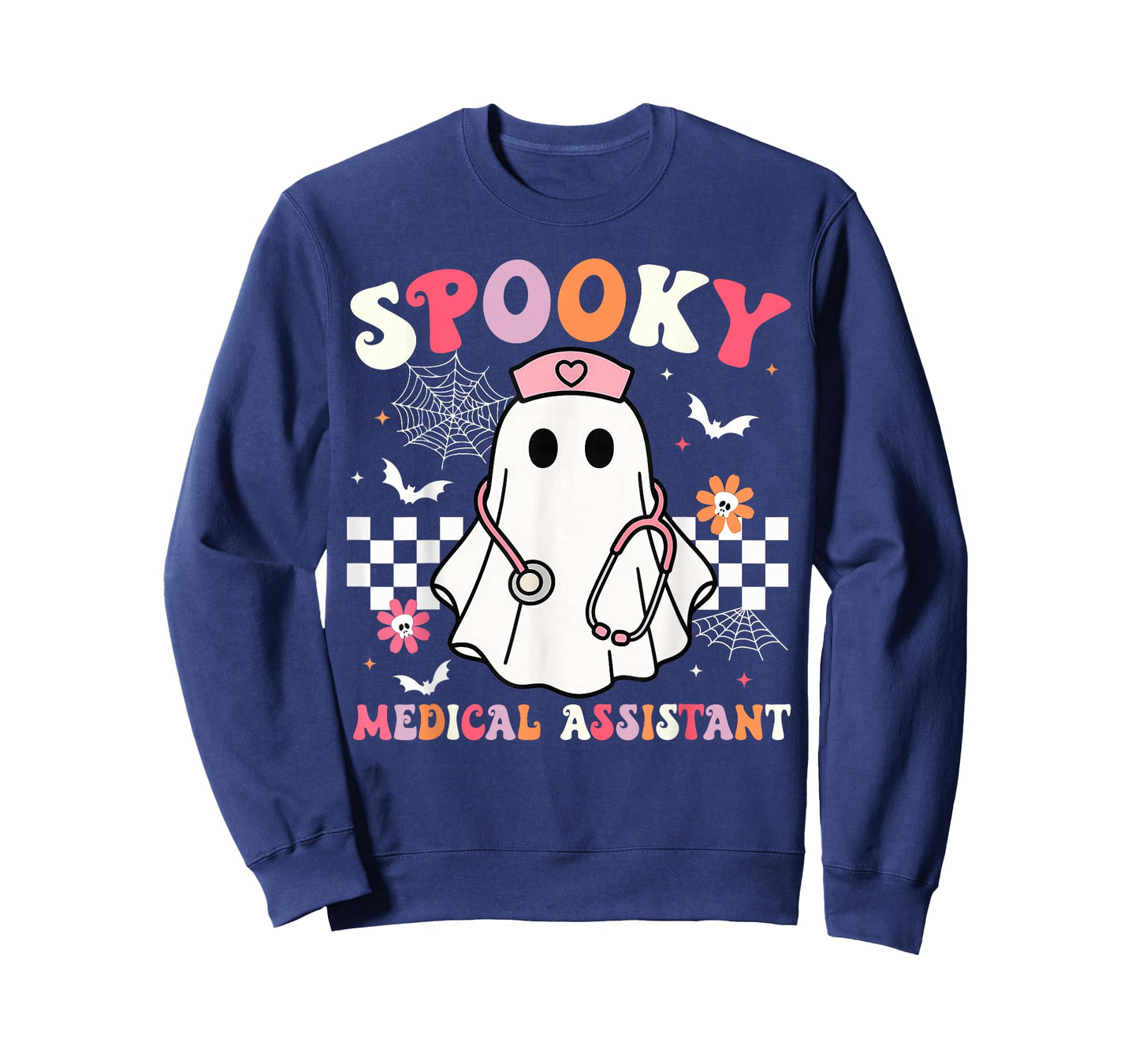 Groovy Spooky Medical Assistant Cute Halloween Med Assistant T-Shirt