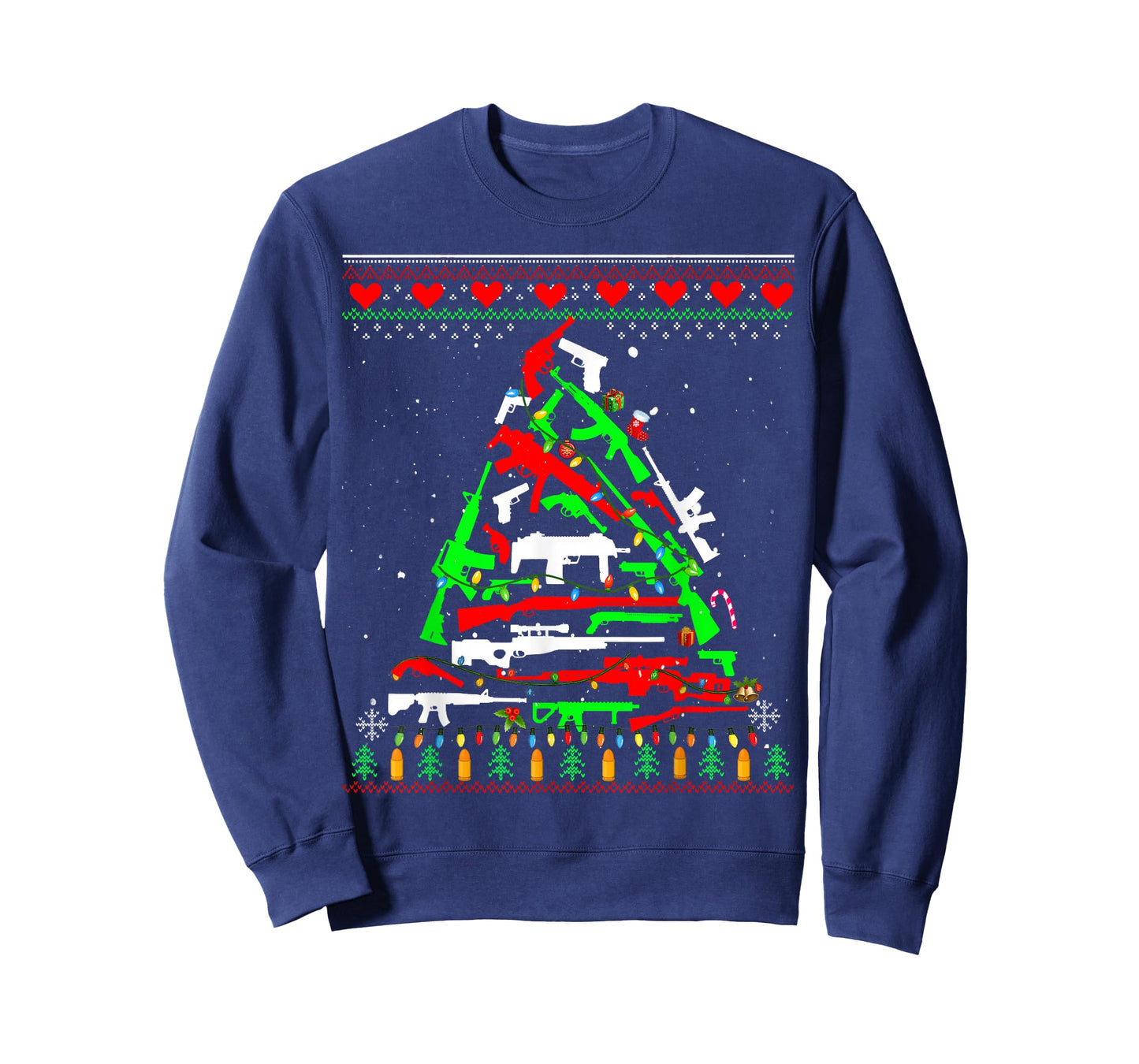 Weapon Gun Rifle Christmas Tree for Weapon Fools & Patriots T-Shirt