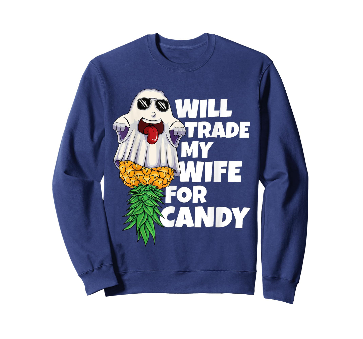 Will Trade My Wife For Candy Pineapple Halloween Swinger Men T-Shirt