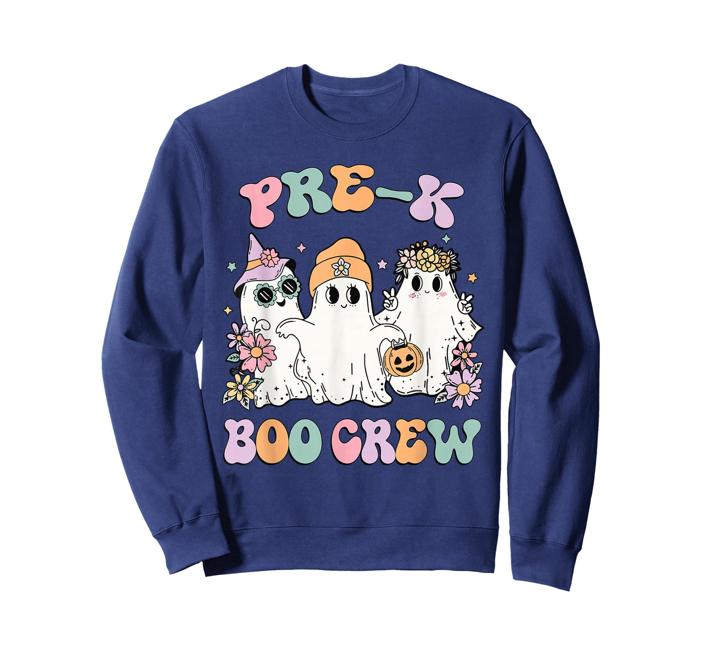 Teacher Boo Crew Pre K Cute Ghost Halloween Costume T-Shirt