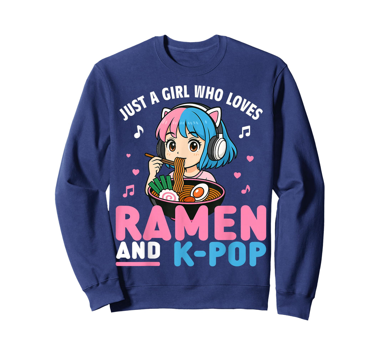 Just A Girl Who Loves Anime Ramen and K-pop T-Shirt