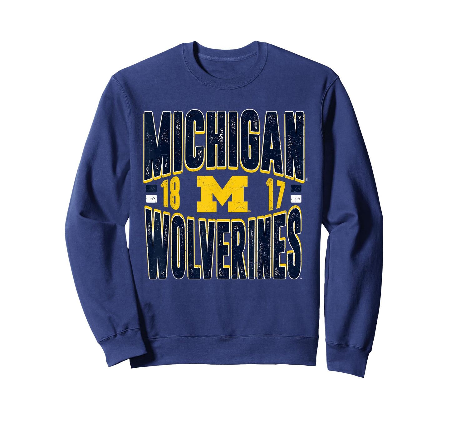 Michigan Wolverines Vintage 90's Retro Dark Heather T-Shirt