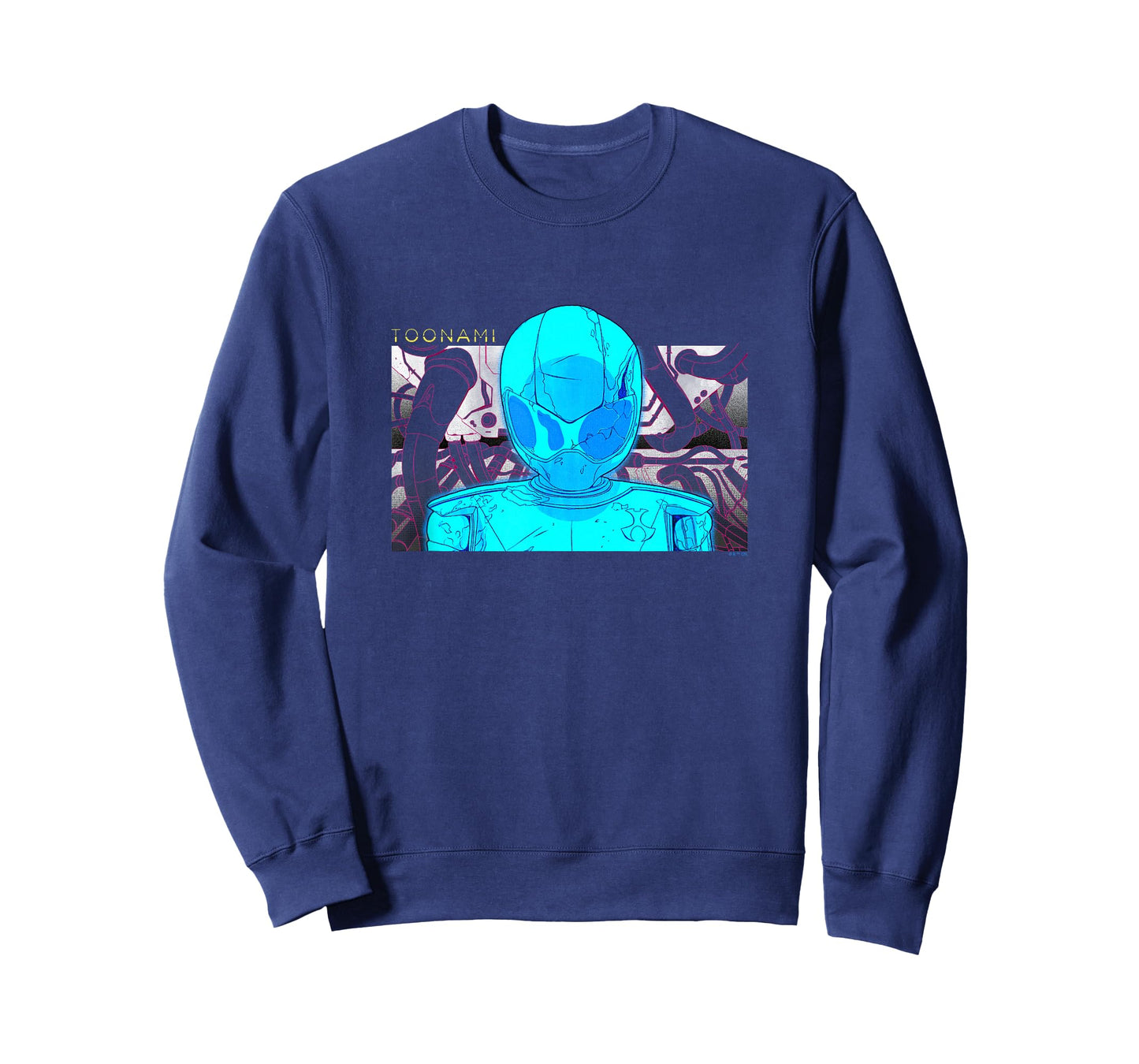 Toonami T.O.M. Blue Schematic Screen Grab T-Shirt