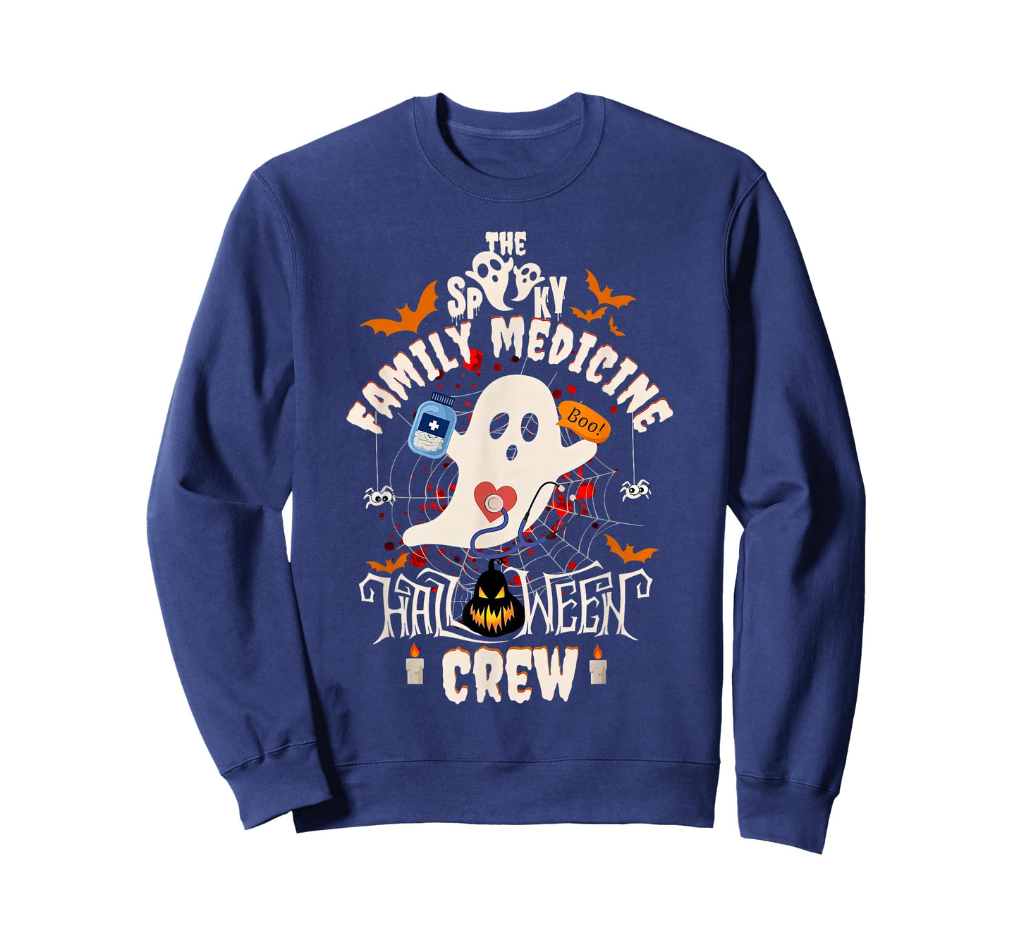 Spooky Family Medicine Halloween Crew Family Doctor CNA MA T-Shirt