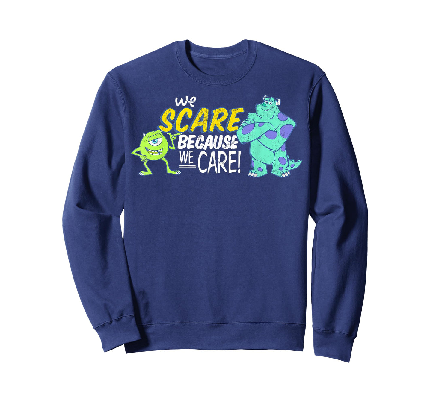 Disney Pixar Monsters Inc Scare Because We Care T-Shirt