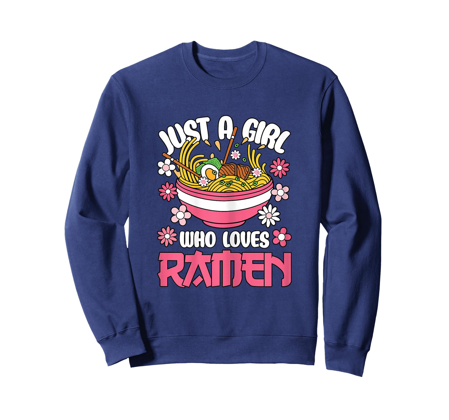 Just A Girl Who Loves Ramen Japanese Noodles Women Girls T-Shirt