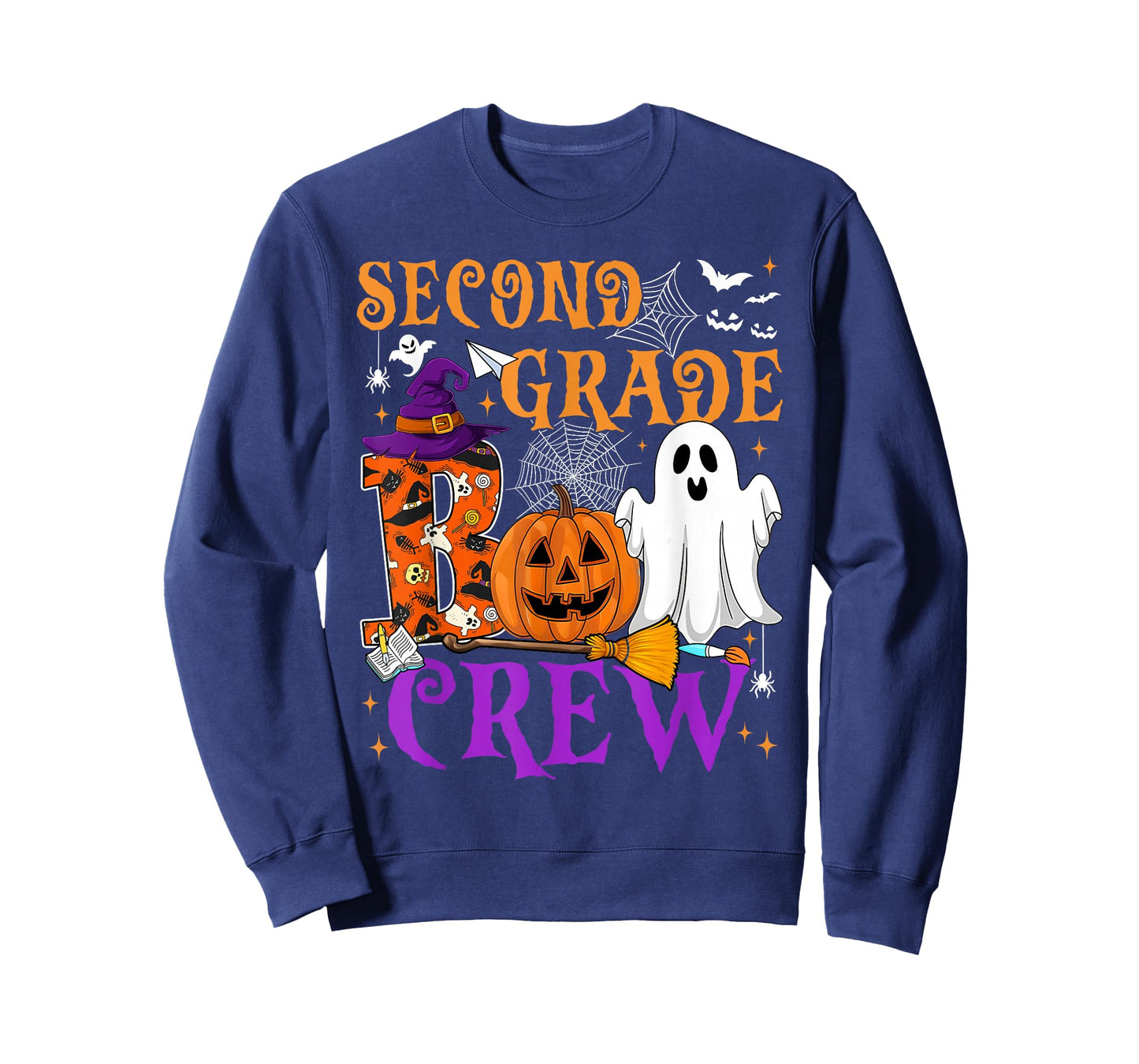 2nd Grade Boo Crew Teacher Student Funny Halloween Costume T-Shirt