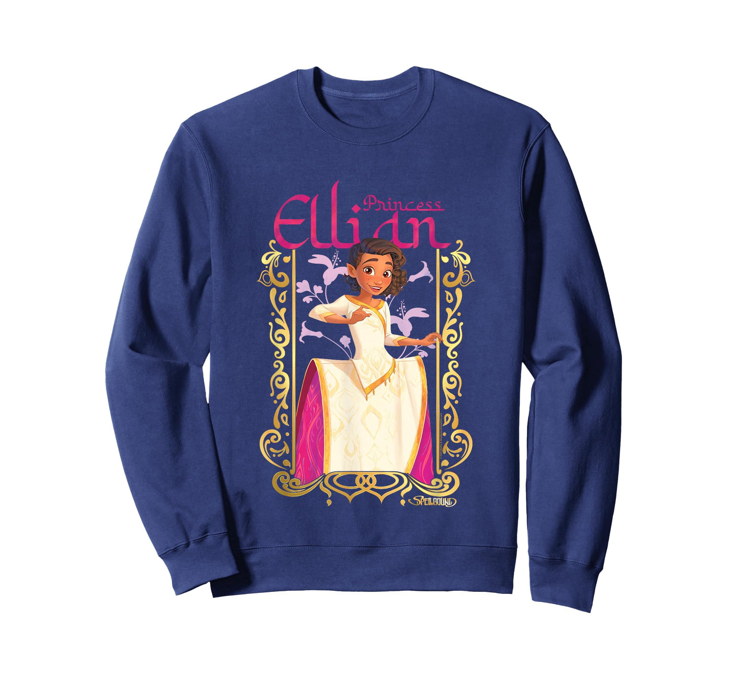 Spellbound Princess Ellian Gold Nouveau Filigree T-Shirt