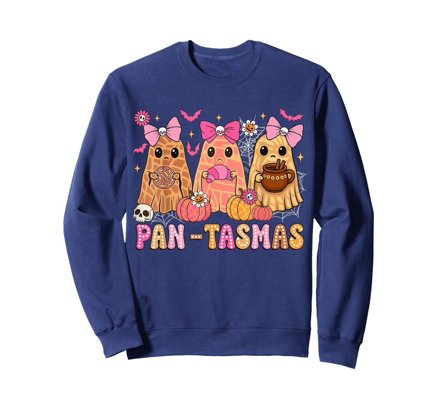 Funny Pantasmas Ghost Pan Dulce Halloween Mexican Conchas T-Shirt