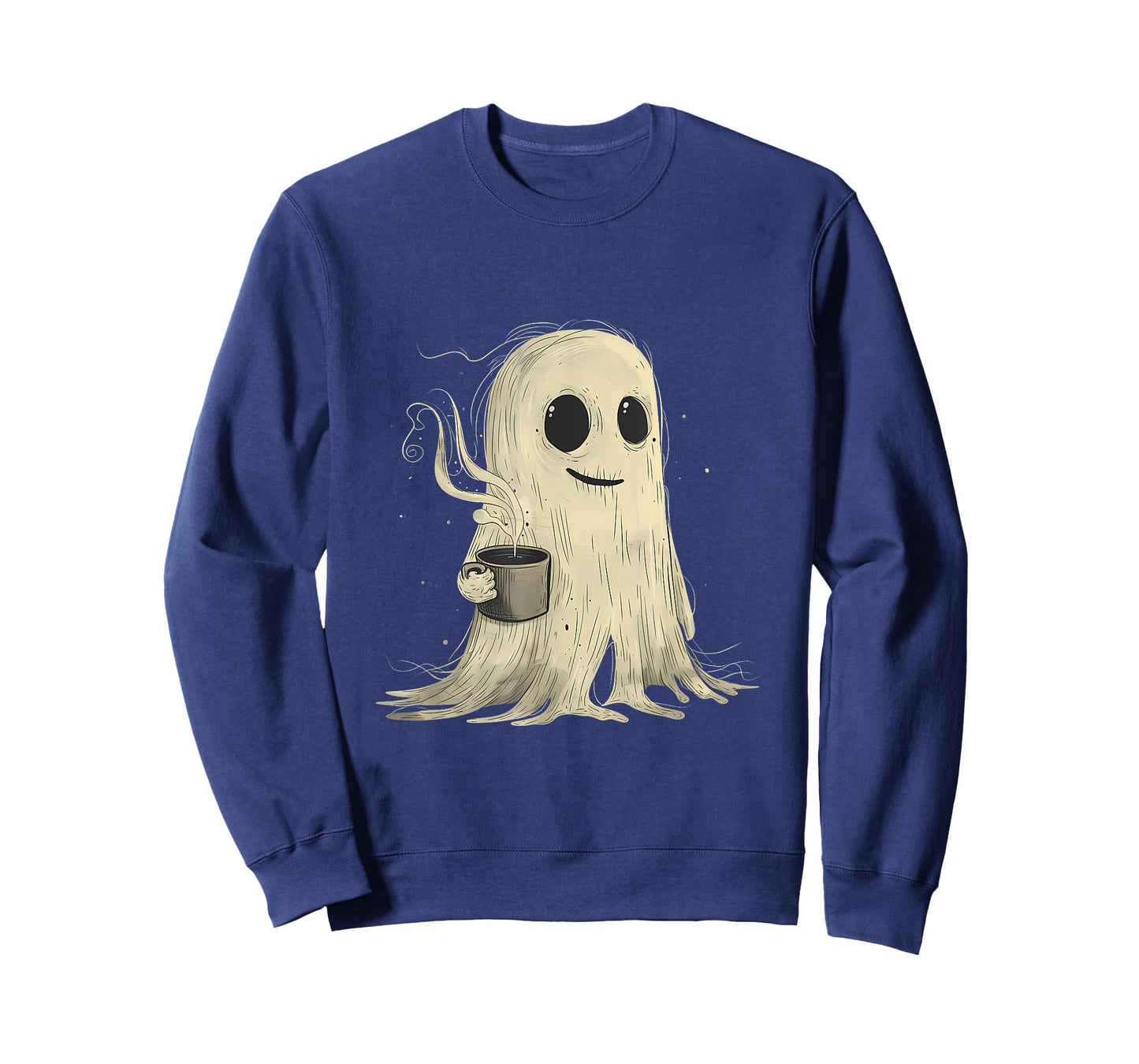 Spooky Ghost Costume Coffee Funny Halloween Costume T-Shirt