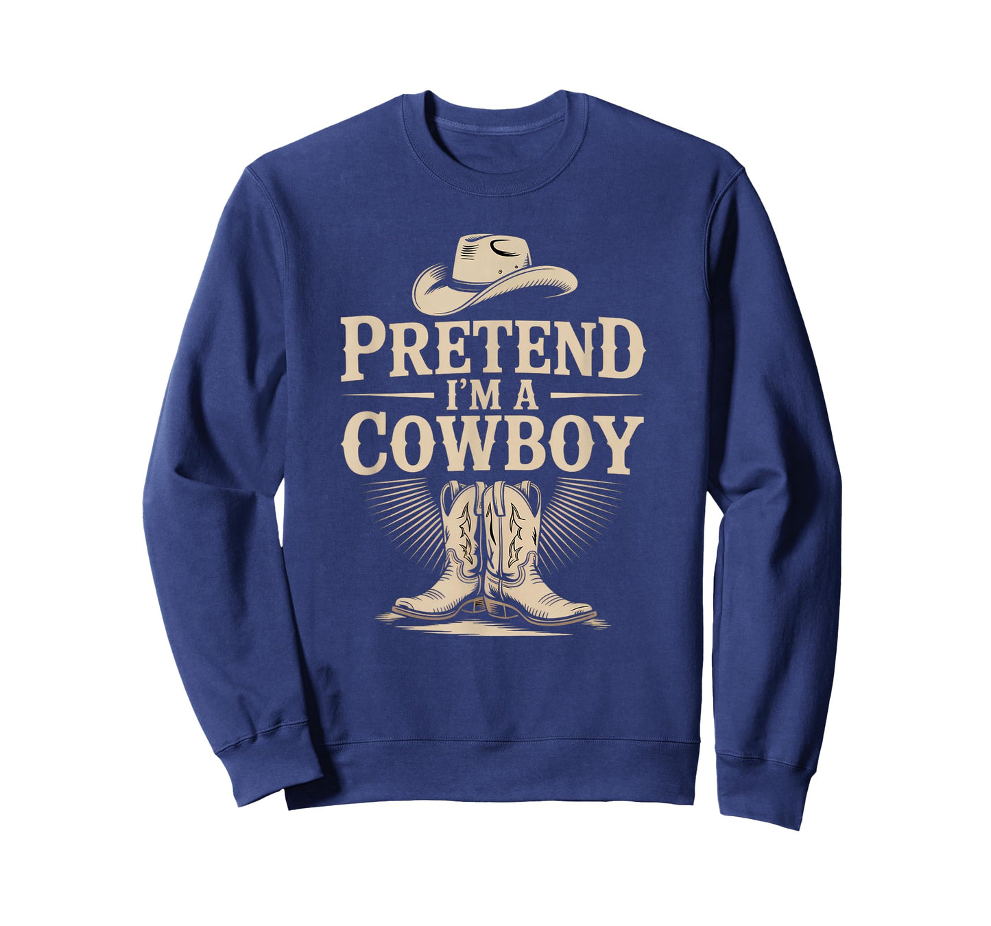 Pretend I'm A Cowboy Funny Western Halloween Costume Party T-Shirt