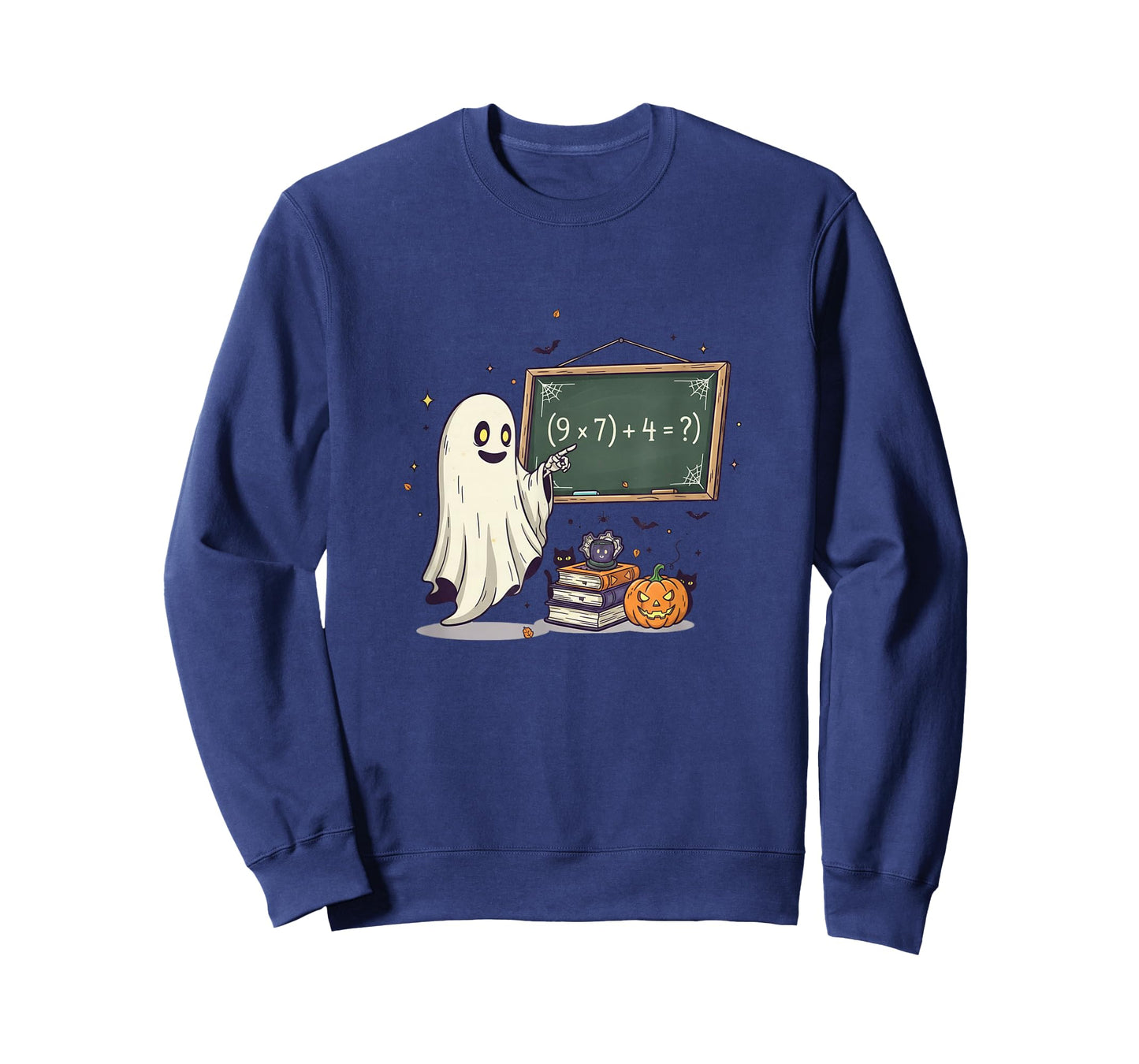 67 Teacher Halloween Ghost Six Seven Meme Math Joke T-Shirt
