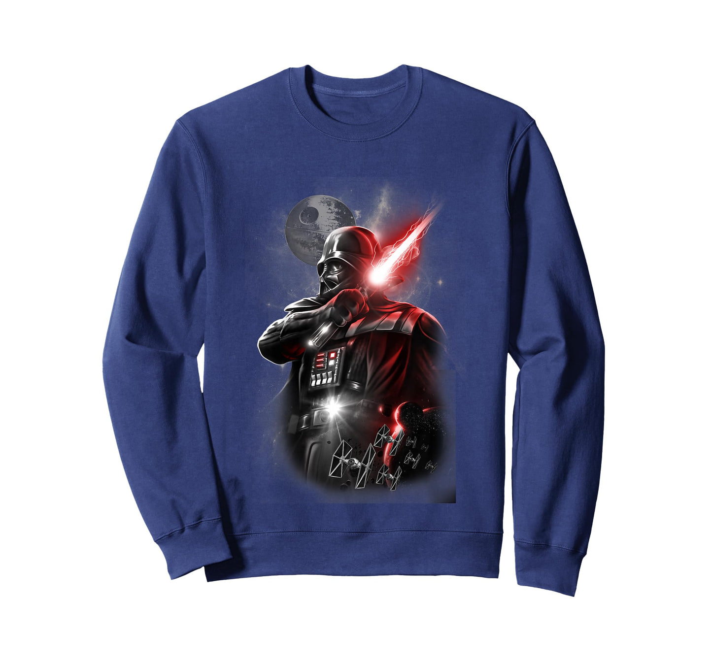 Kids Star Wars Classic Darth Vader Lightning Lightsaber Portrait T-Shirt