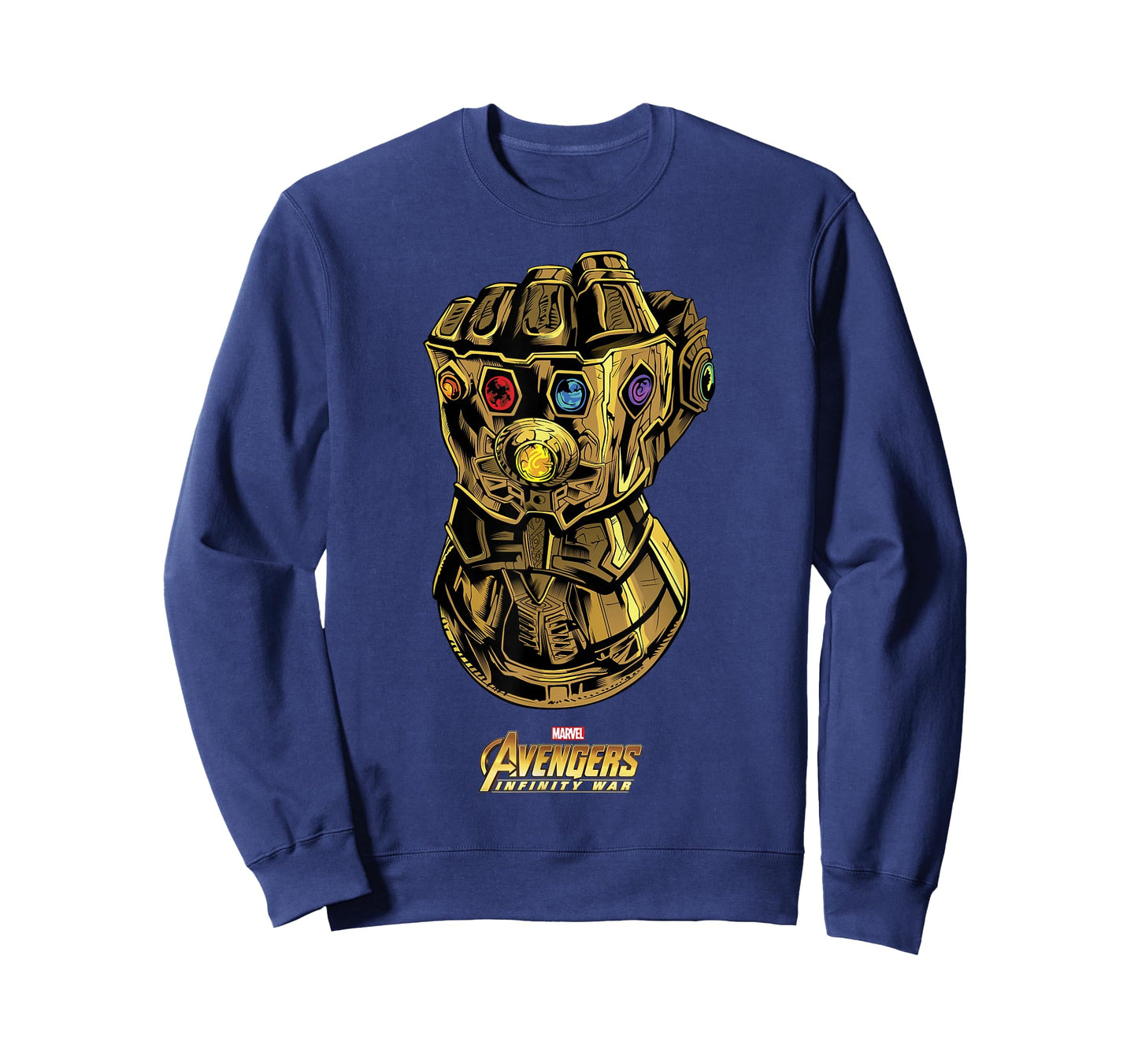 Marvel Avengers Infinity War Gauntlet Gems Graphic T-Shirt T-Shirt
