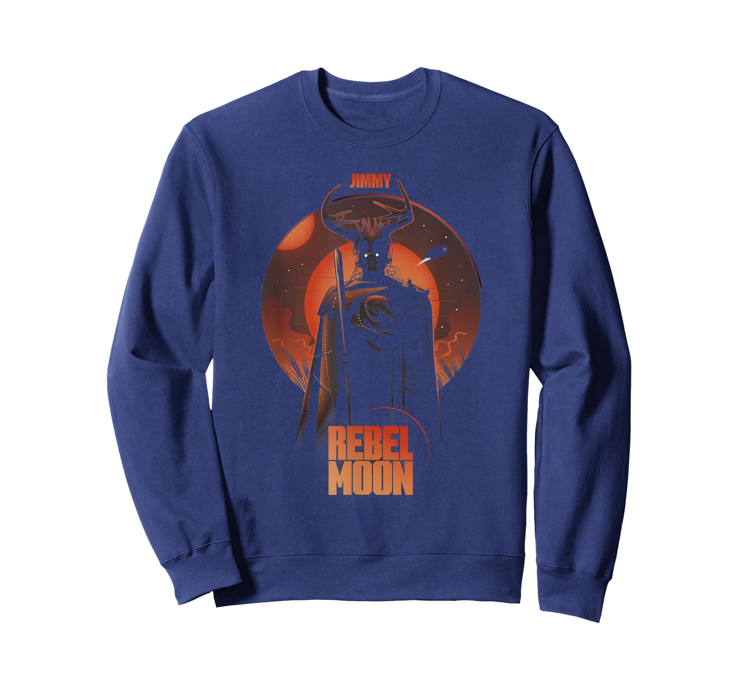 Rebel Moon Red Galactic Jimmy Celestial Silhouette Poster T-Shirt