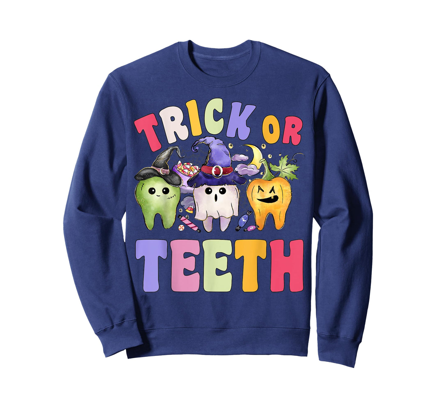 Funny Trick Or Teeth Dental Halloween Dentist T-Shirt