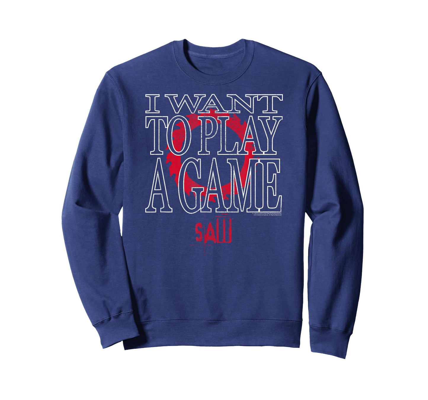 Saw I Want to Play a Game Saw Blade Horror Movie T-Shirt