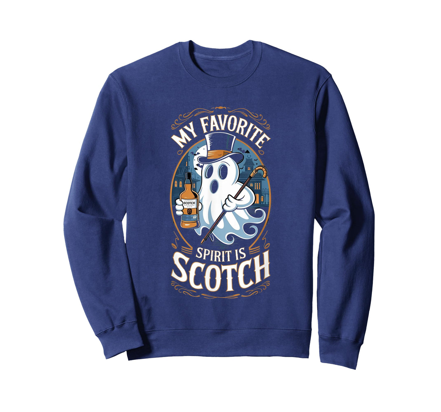 My Favorite Spirit Is Scotch Ghost Halloween Funny T-Shirt