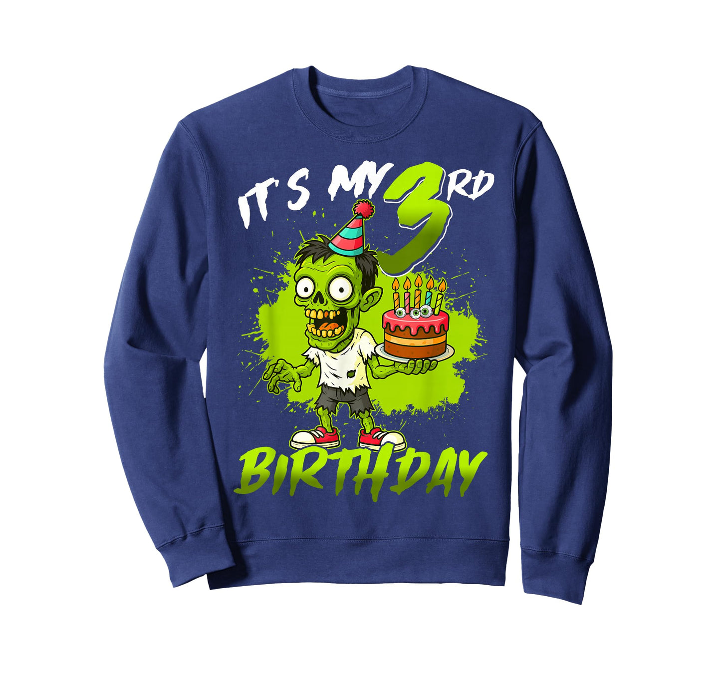 It's My 3rd Birthday Zombie 3 Years Old Happy Halloween Kids T-Shirt