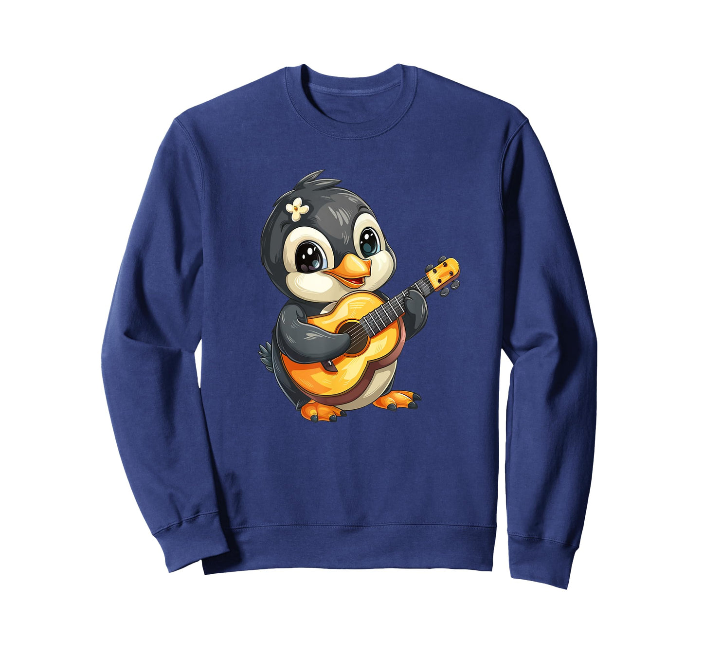 Penguin Playing Ukulele - Penguin Kawaii T-Shirt