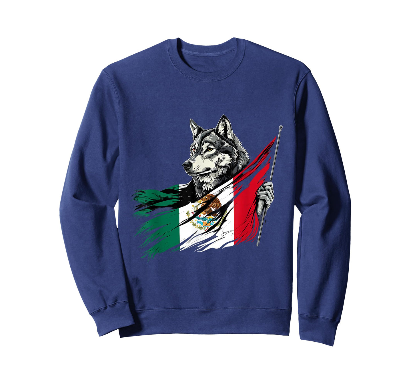 Mexican Pride Mexican Roots Mexico Wolf Mexican Flag T-Shirt
