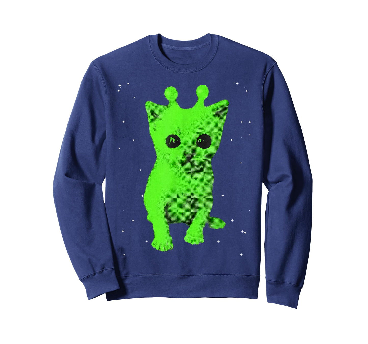 Y2k Alien UFO Cat Space Vintage 90s Retro Silly Cats Lover T-Shirt
