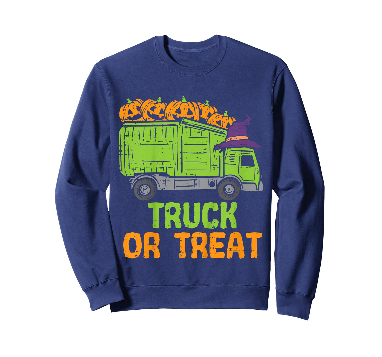 Kids Garbage Truck Pumpkins Toddler Baby Boys Halloween Kids T-Shirt