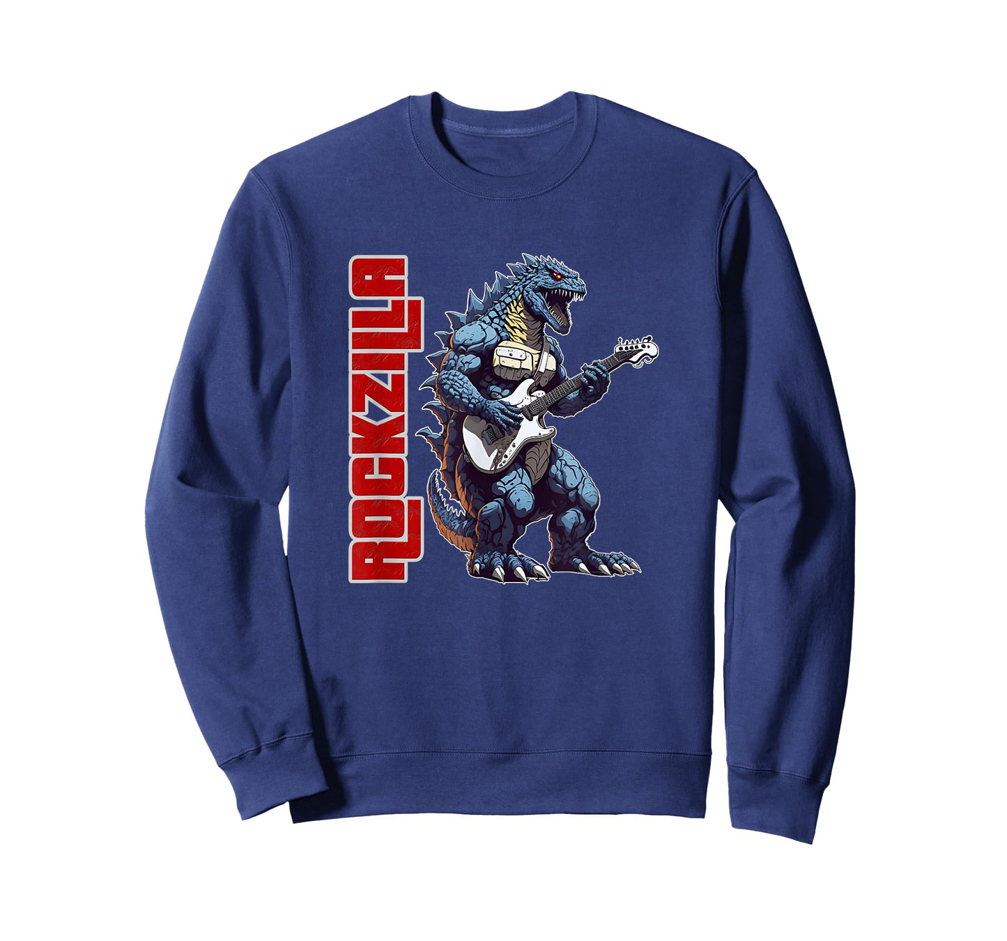 Rockzilla - Fierce Kaiju Monster From Japan Playing Guitar T-Shirt