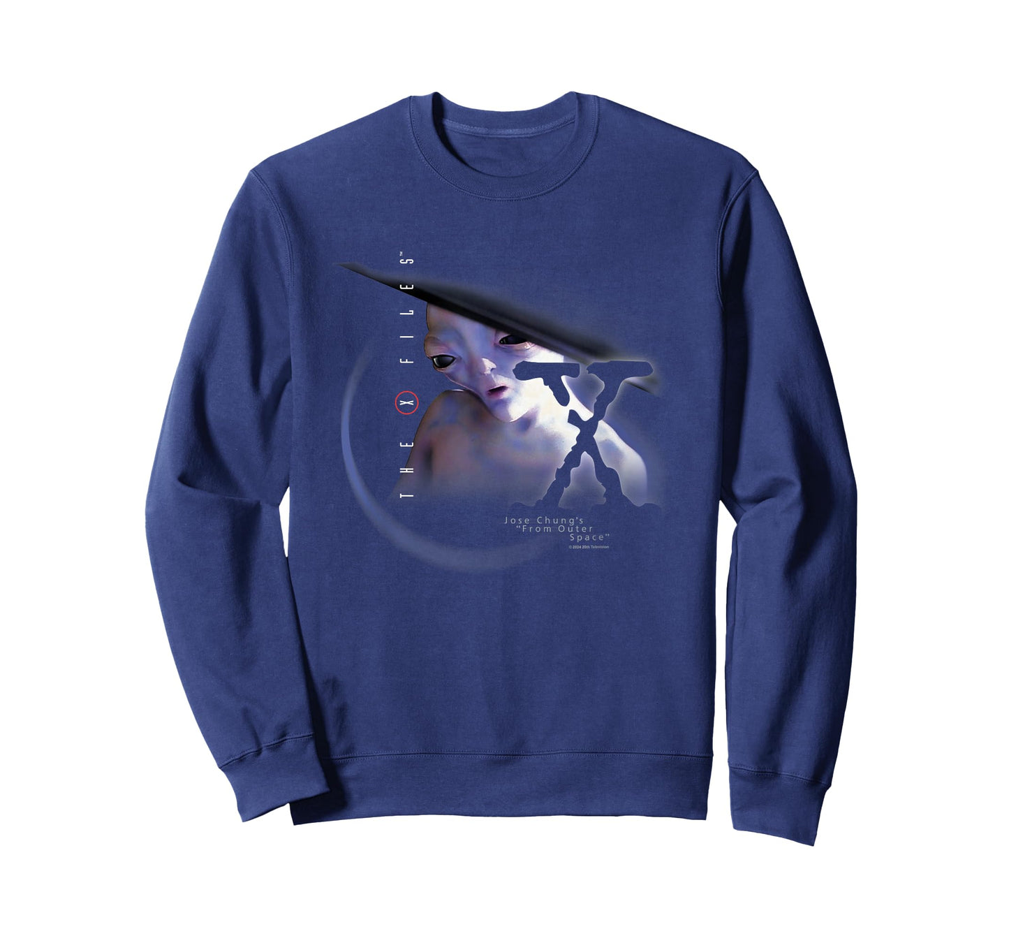 X-Files Jose Chung's From Outer Space Alien Big Chest Poster T-Shirt