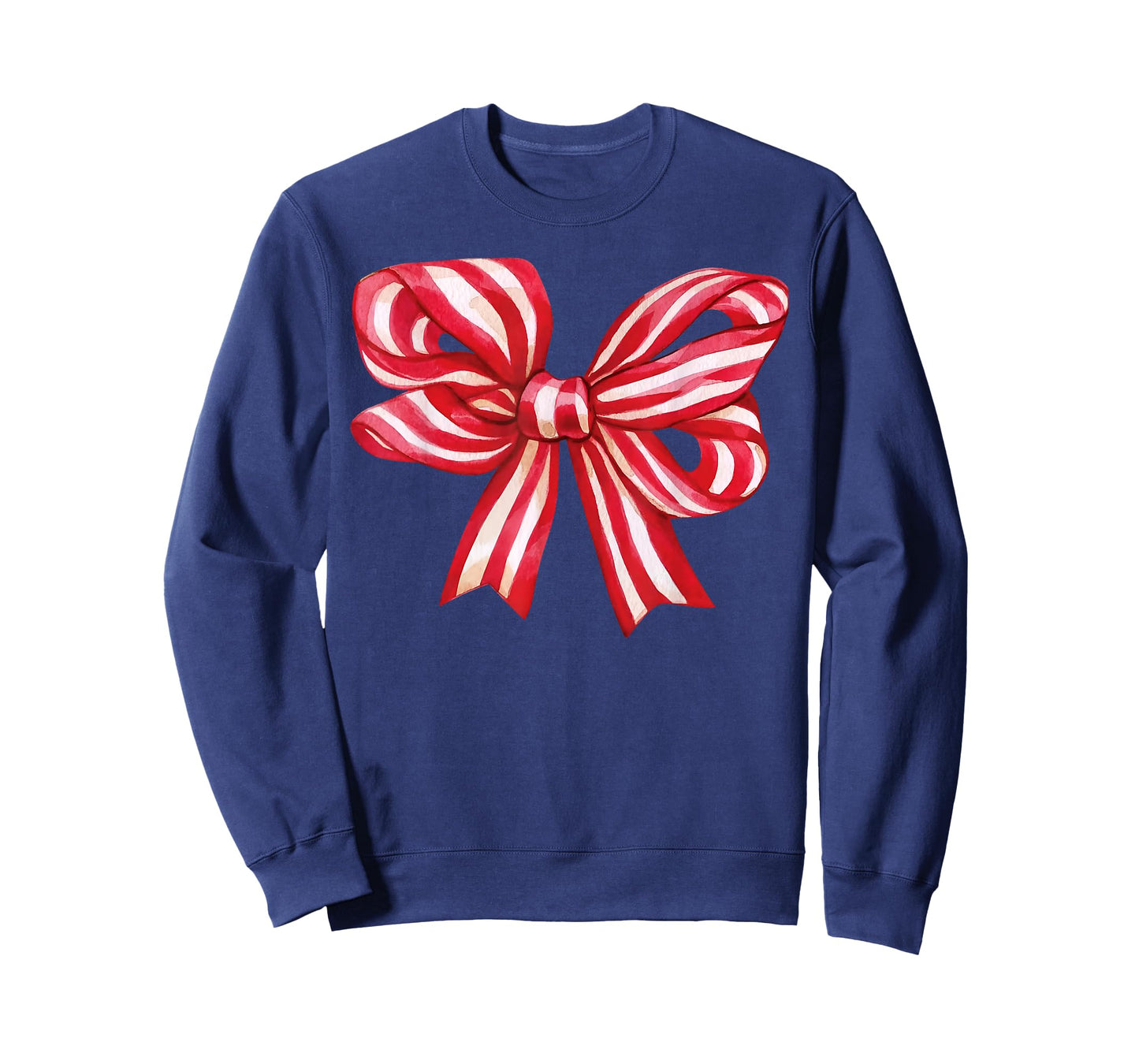 Candy Cane Coquette Bow Red White Xmas Holiday Christmas T-Shirt