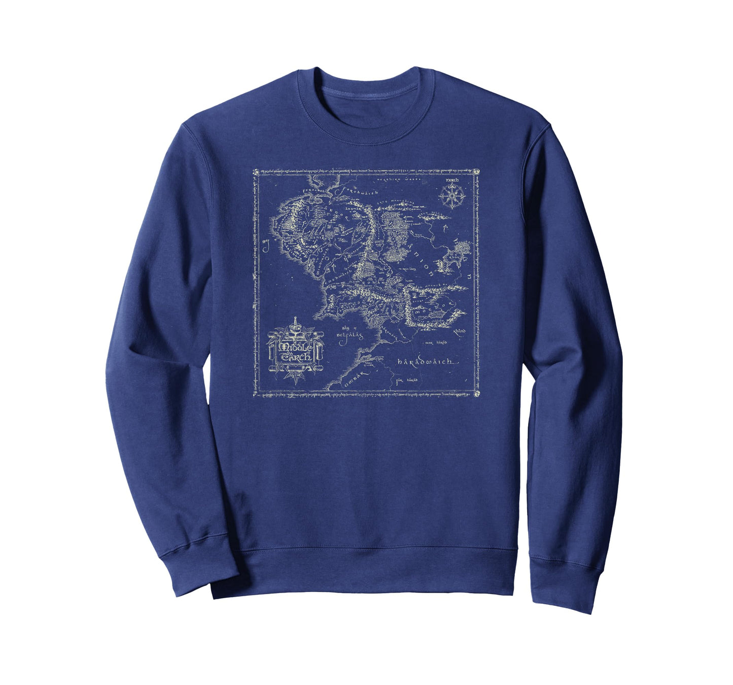 Lord of The Rings Map of Middle Earth T-Shirt