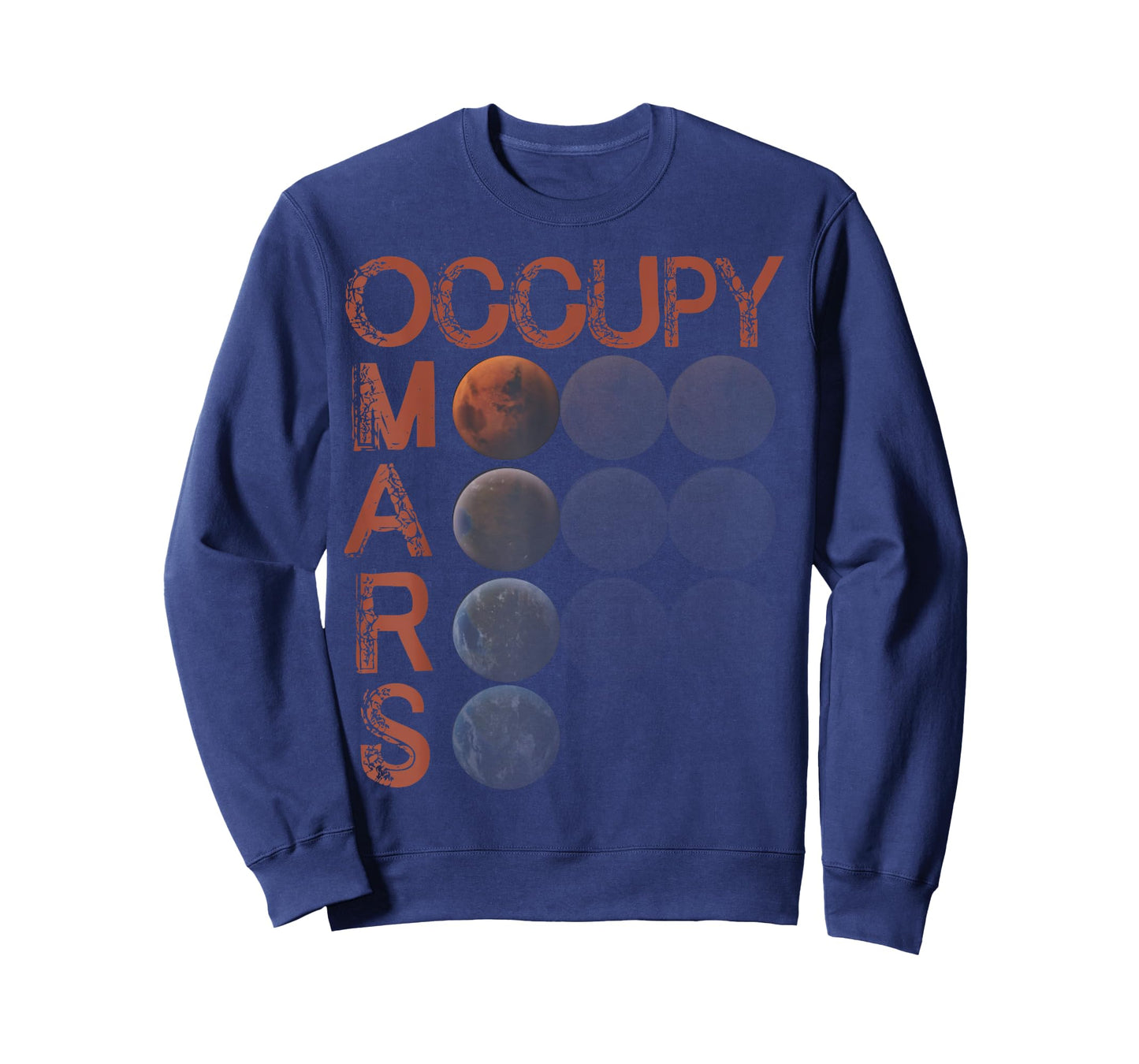 Occupy Mars Shirt Space Planet Science Vintage Astronomy T-Shirt