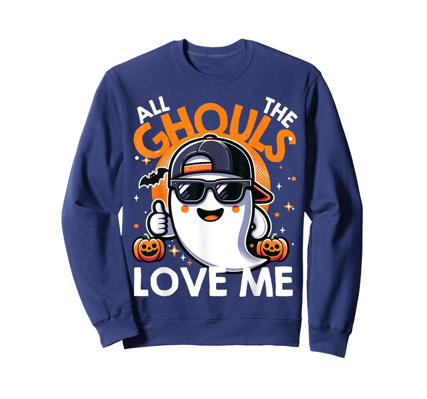 All The Ghouls Love Me Halloween Ghost Kids Boys Toddler T-Shirt
