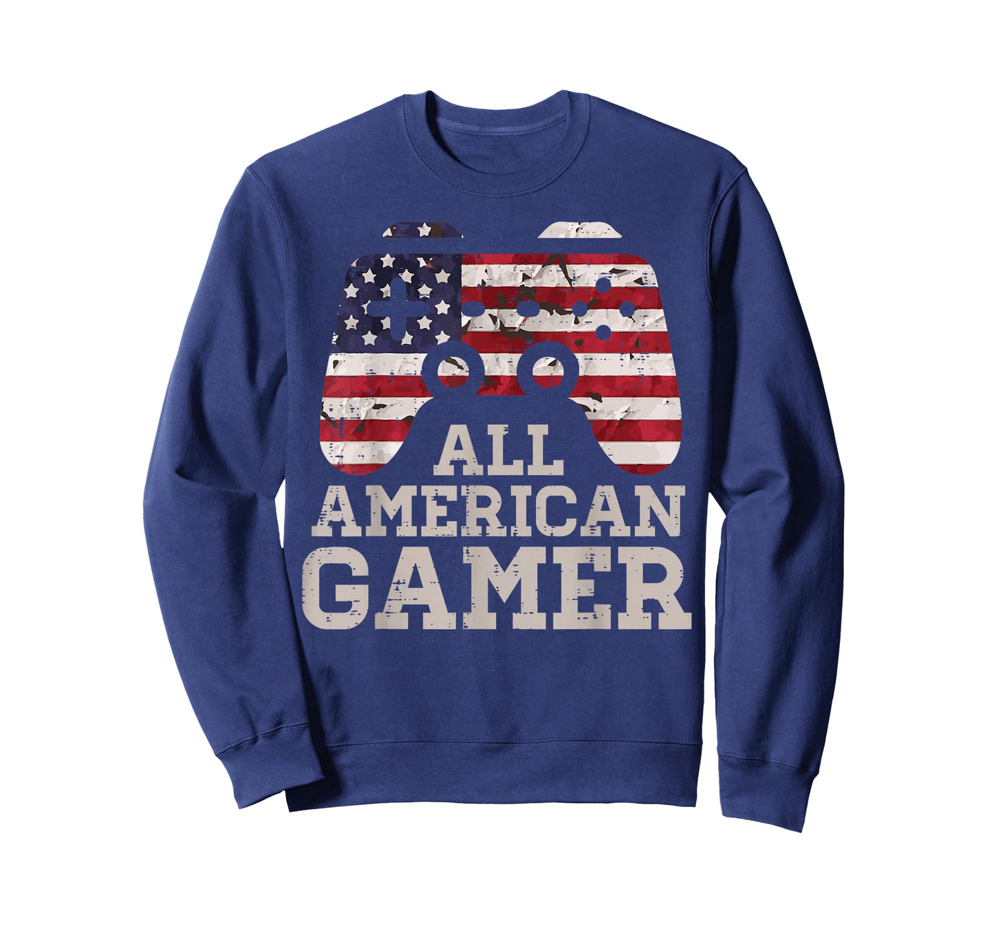 4th July All American Gamer Patriot Men Boys Kids Teen Youth T-Shirt