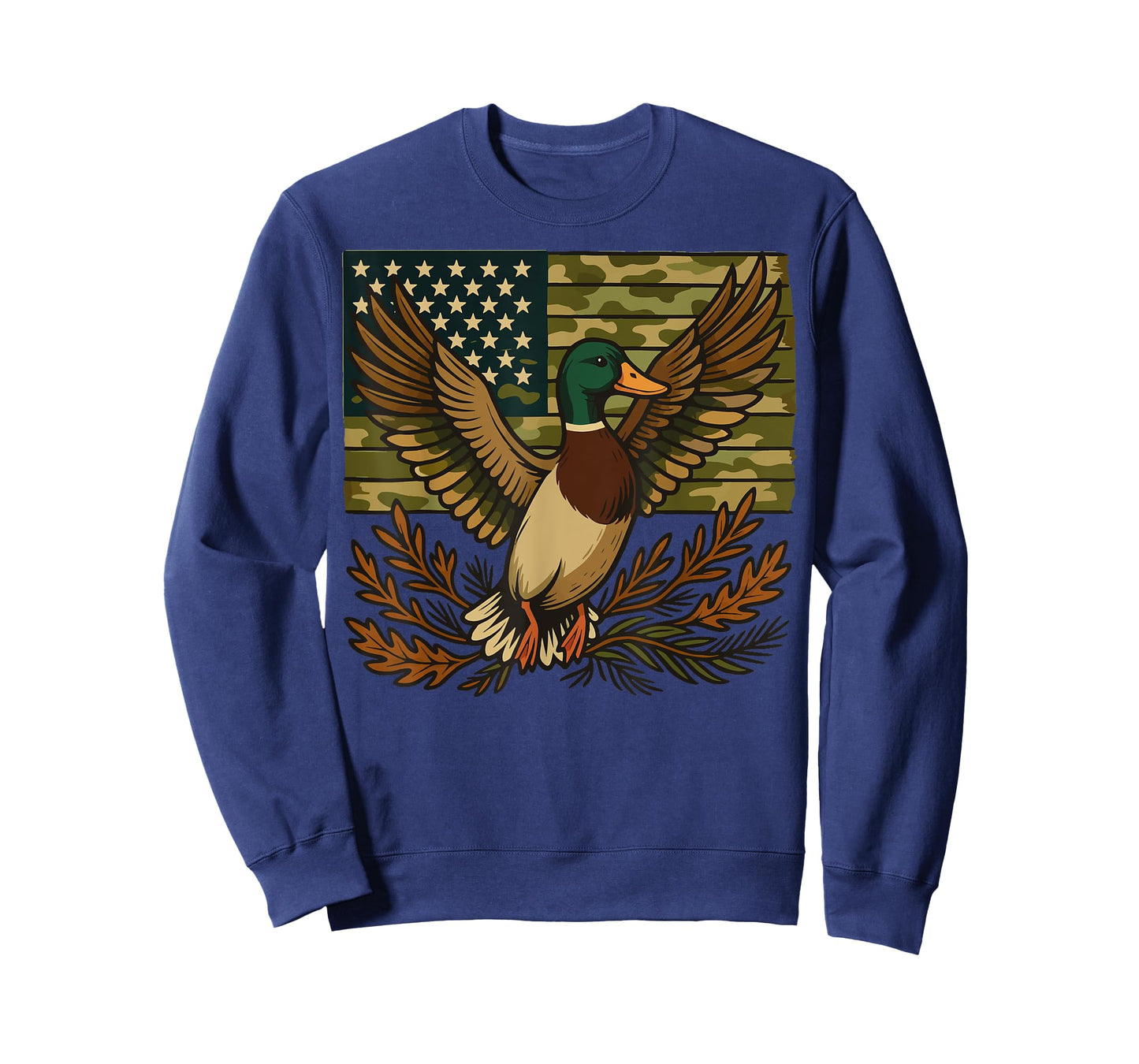 Duck American Flag Duck Hunting T-Shirt