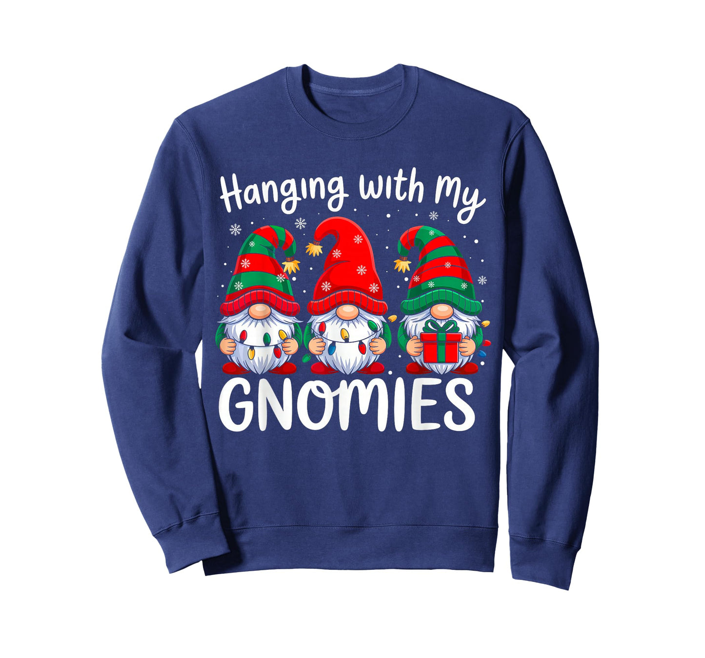 Hanging with My Gnomies Funny Christmas Family Xmas Gnomes T-Shirt